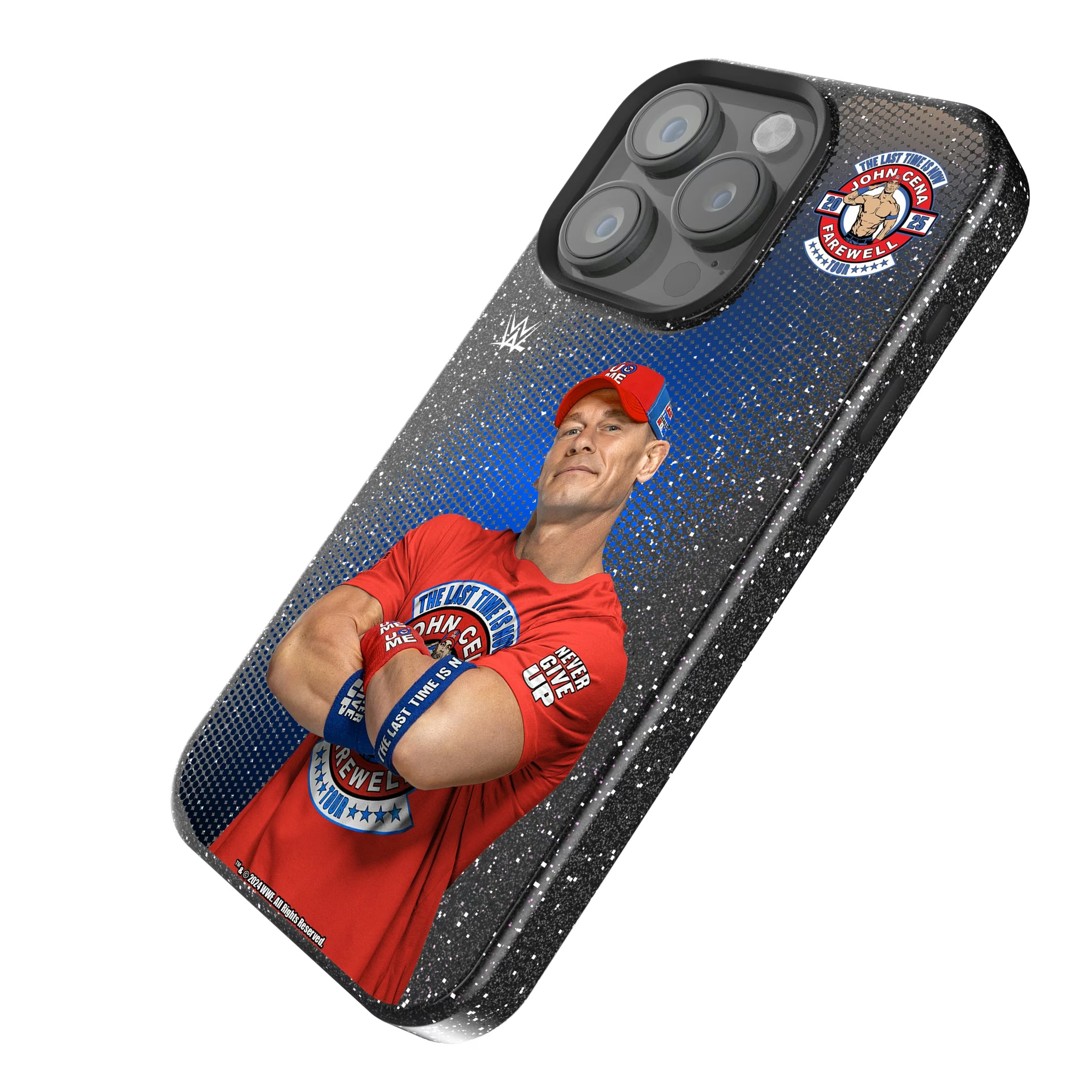 John Cena Farewell Tour Superstar iPhone Bling Phone Case for Apple iPhone - Isometric View