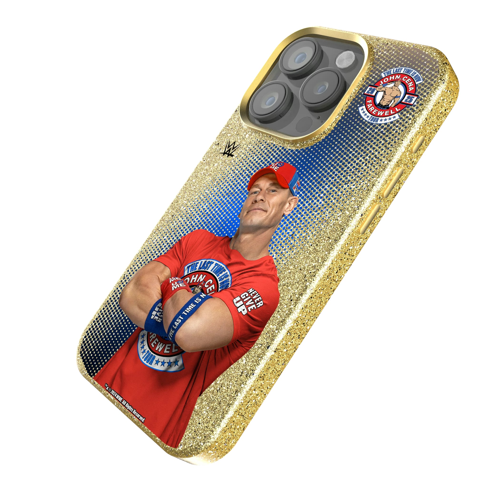John Cena Farewell Tour Superstar iPhone Bling Phone Case for Apple iPhone - Isometric View
