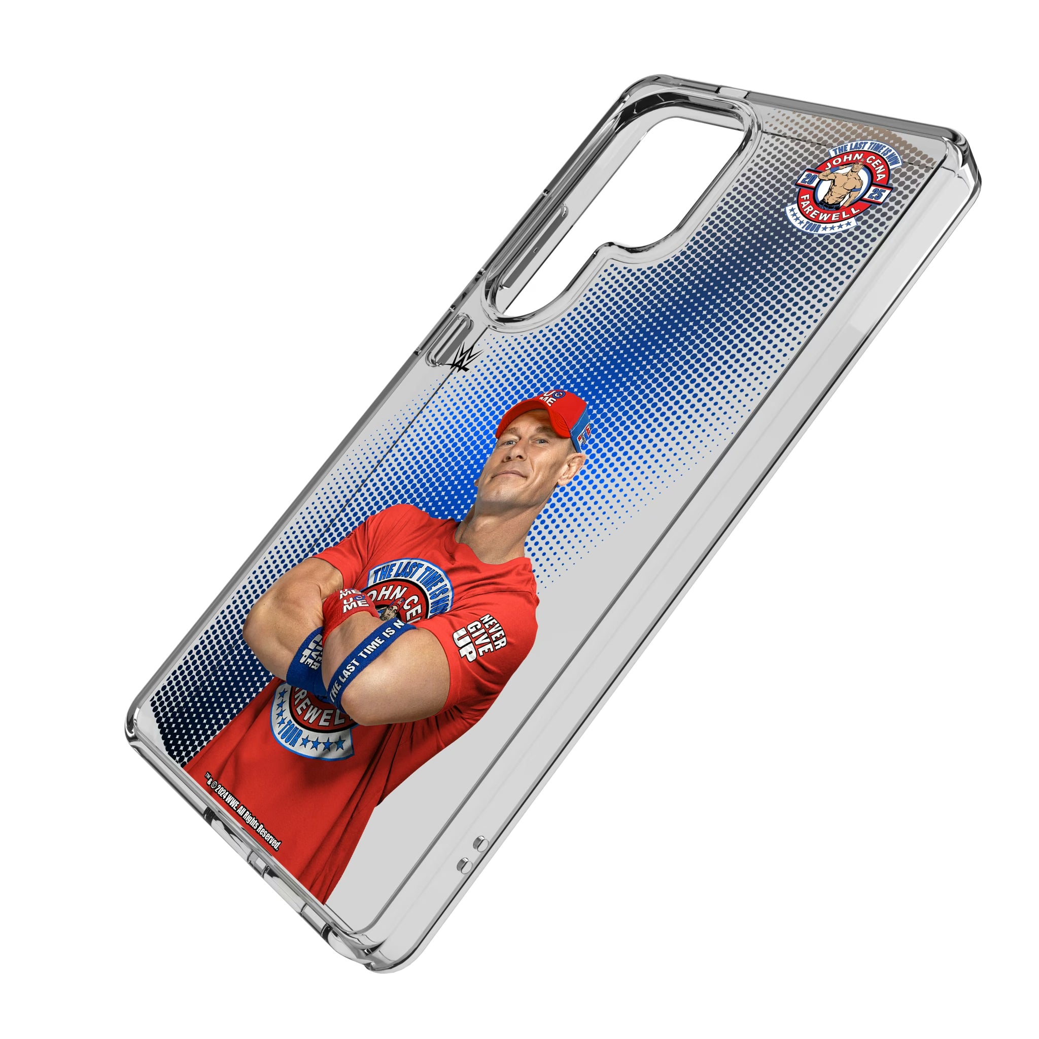 John Cena Farewell Tour Superstar Galaxy Clear Phone Case for Samsung Galaxy - Isometric View