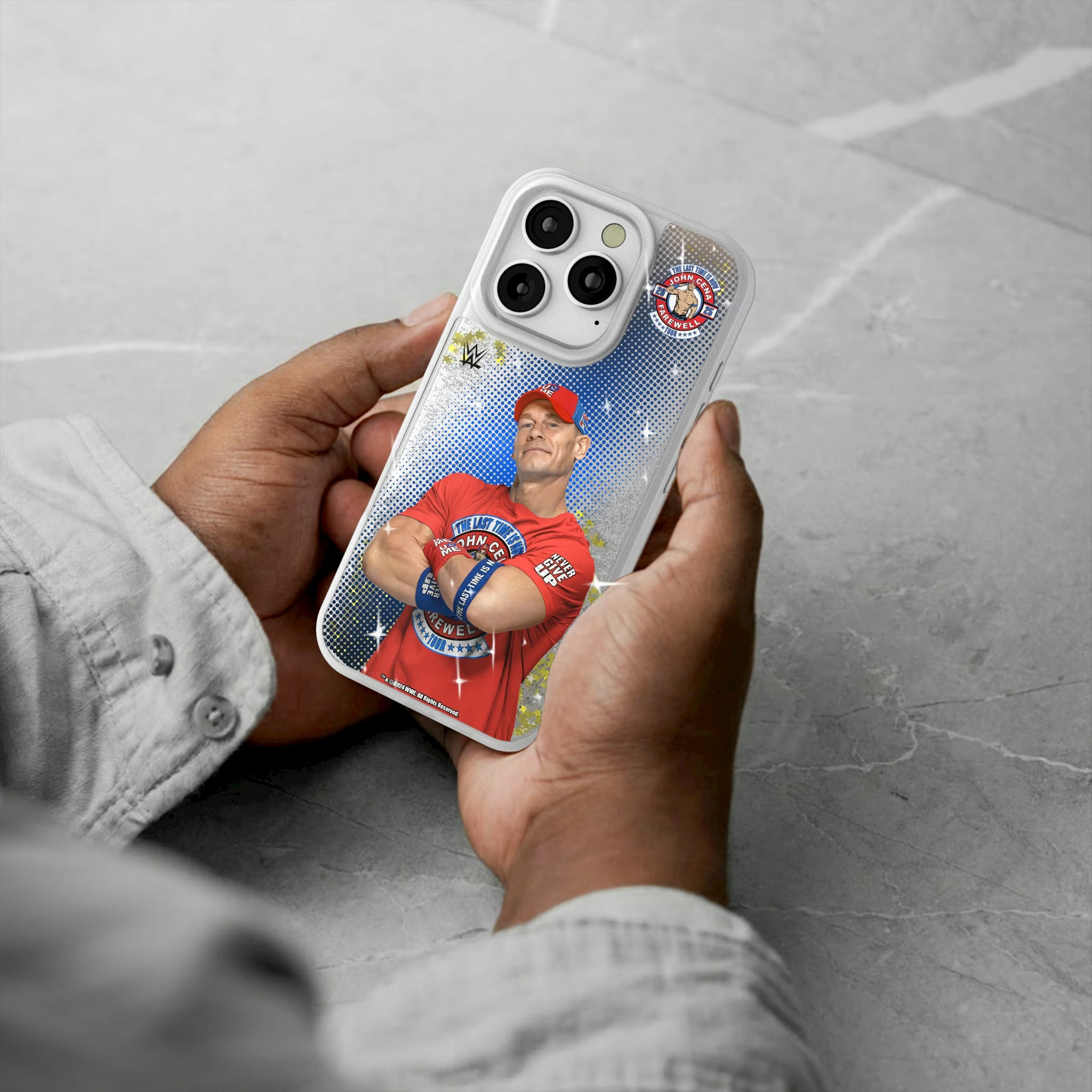 John Cena Farewell Tour Superstar iPhone Glitter Phone Case for Apple iPhone - Lifestyle#Device_iPhone 16 Pro