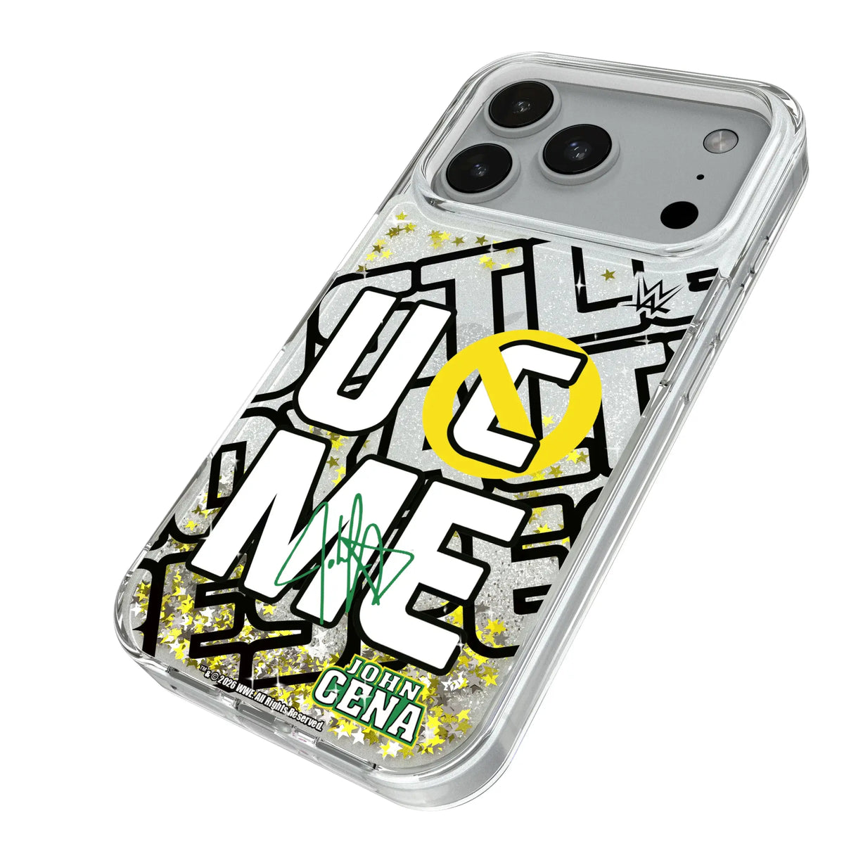 John Cena Impact iPhone Glitter Phone Case for Apple iPhone - Isometric View#Device_iPhone 18 Pro
