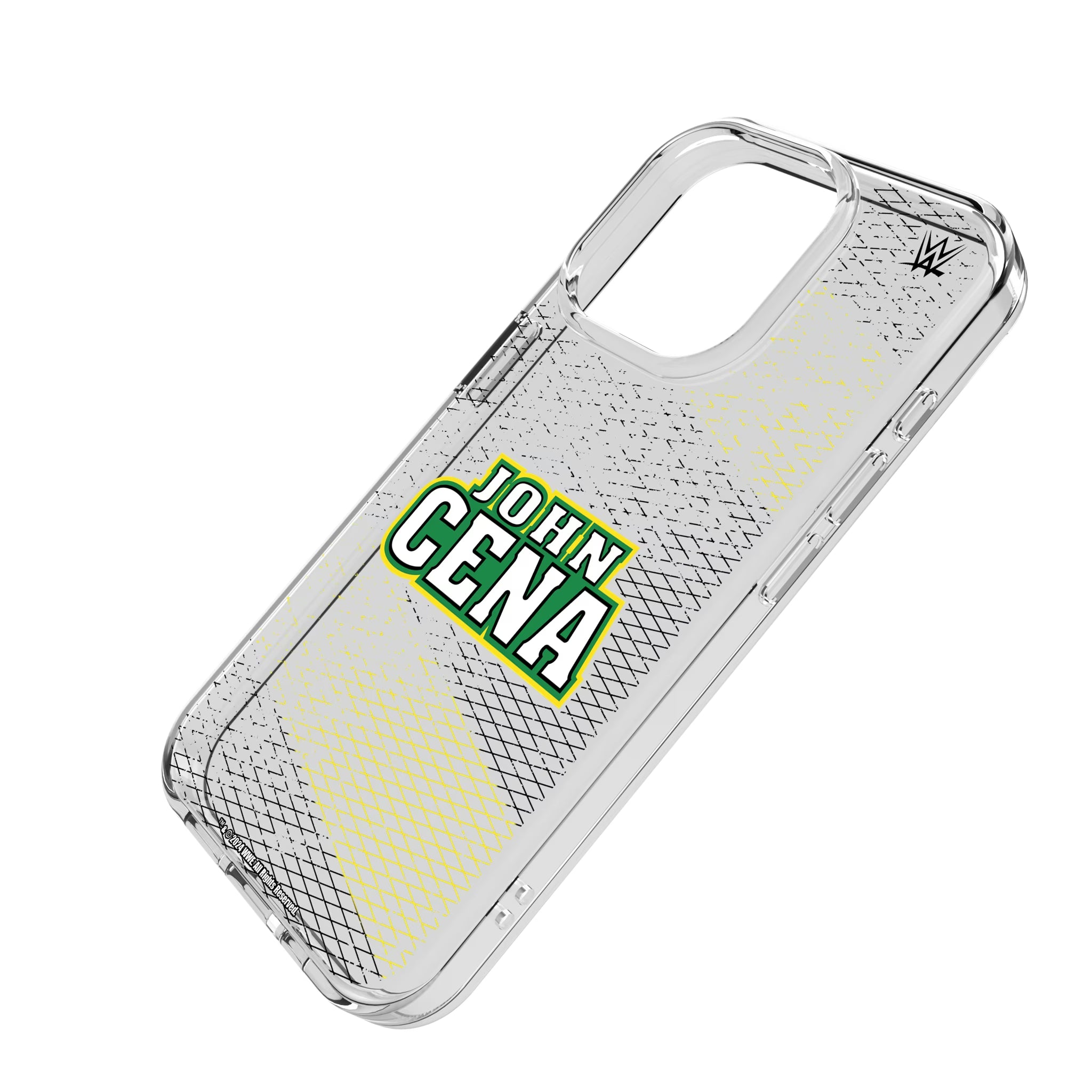 John Cena Steel iPhone Clear Phone Case for Apple iPhone - Isometric View