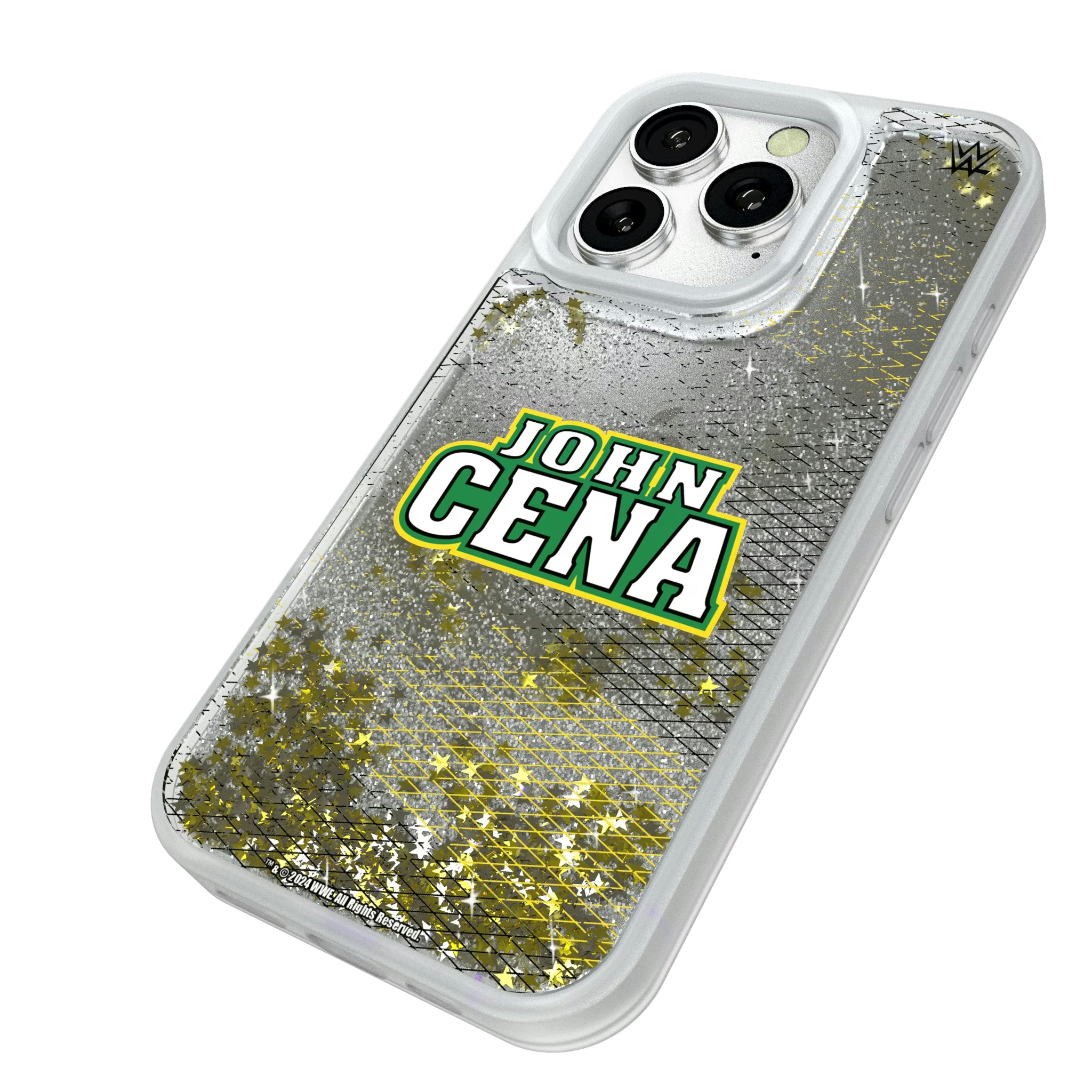 John Cena Steel iPhone Glitter Phone Case for Apple iPhone - Isometric View#Device_iPhone 16 Pro