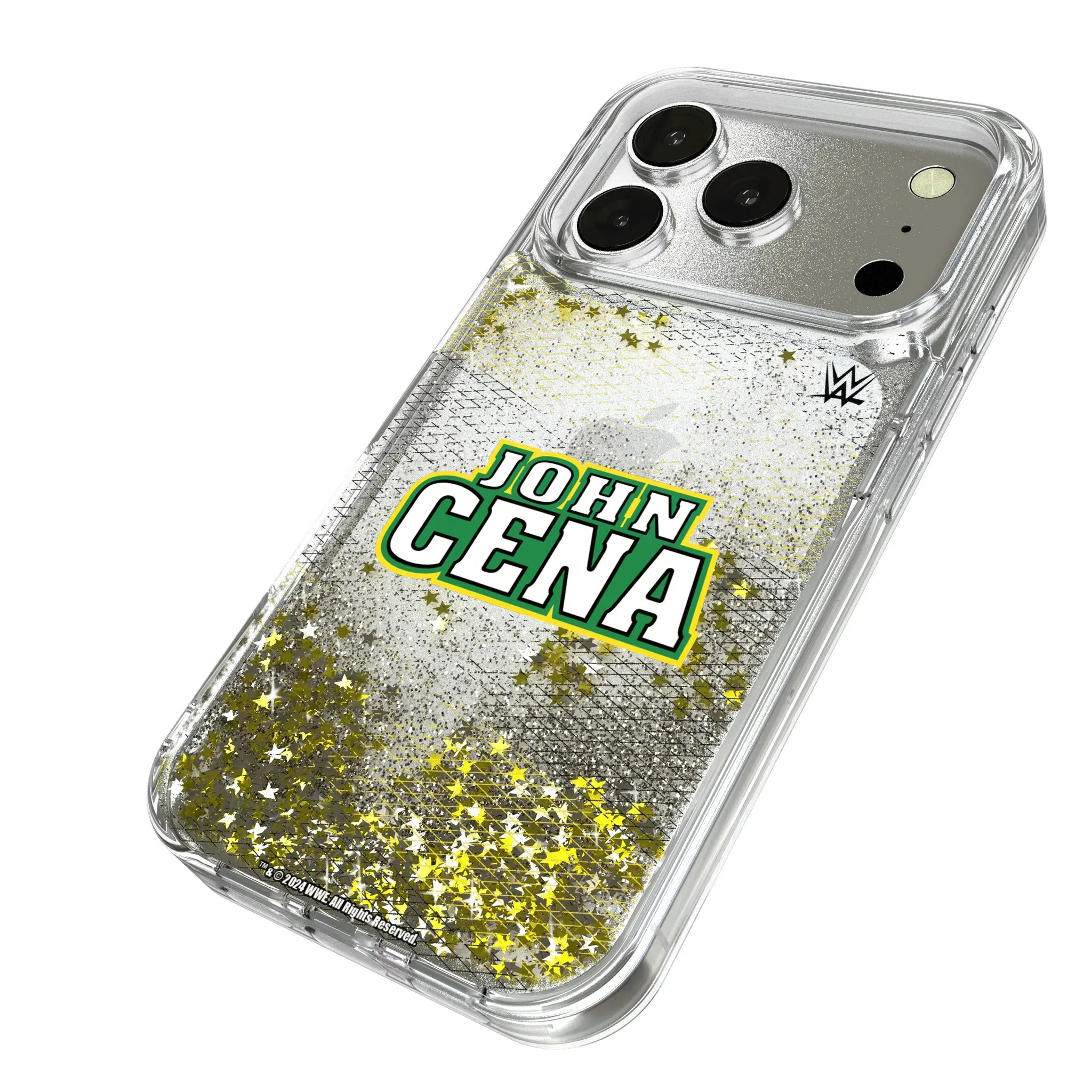 John Cena Steel iPhone Glitter Phone Case for Apple iPhone - Isometric View