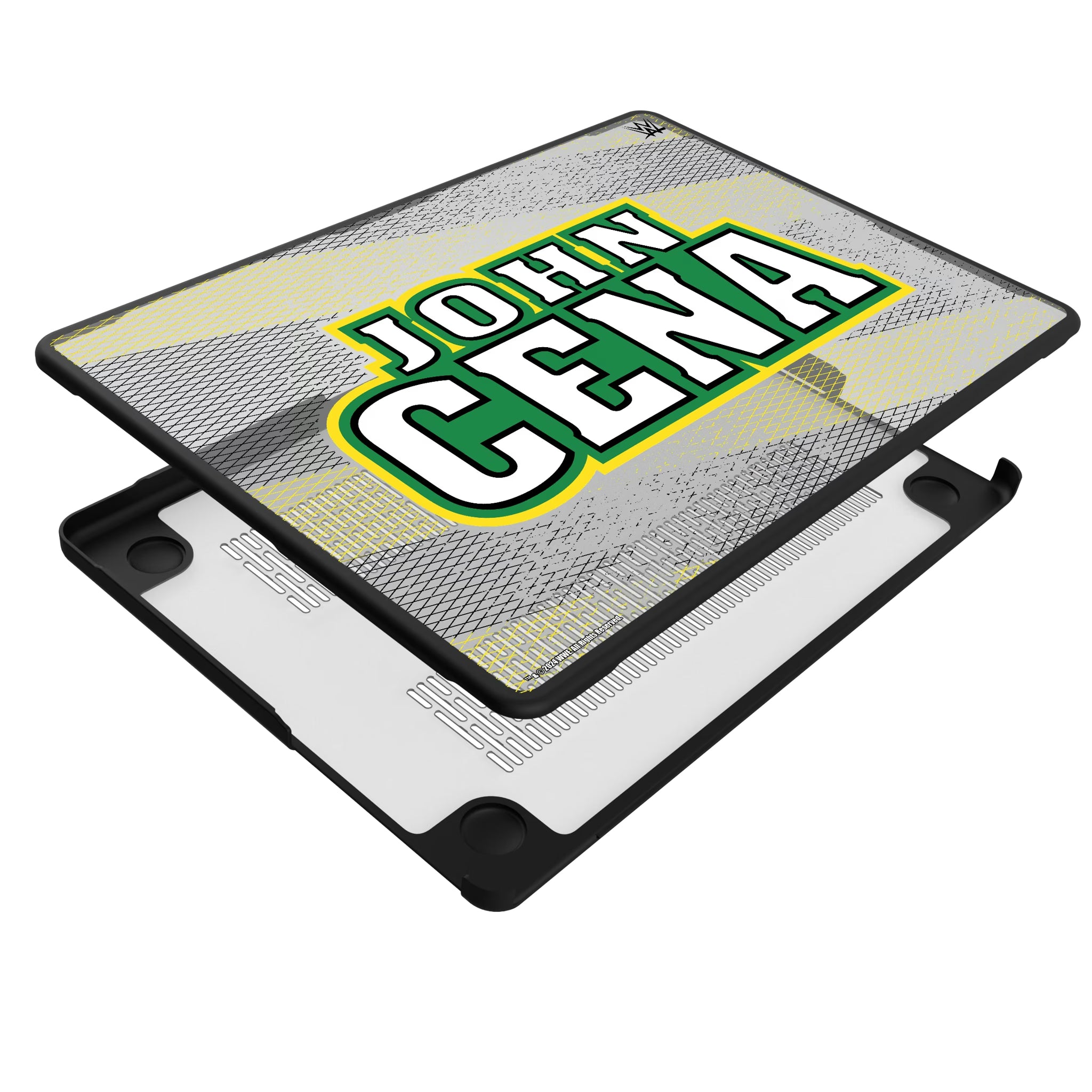 John Cena Steel MacBook Laptop Case for Apple MacBook - Isometric View#Device_MacBook Pro (14-inch, 2021) / MacBook Pro (14-inch, 2023) / MacBook Pro (14-inch, 2024)