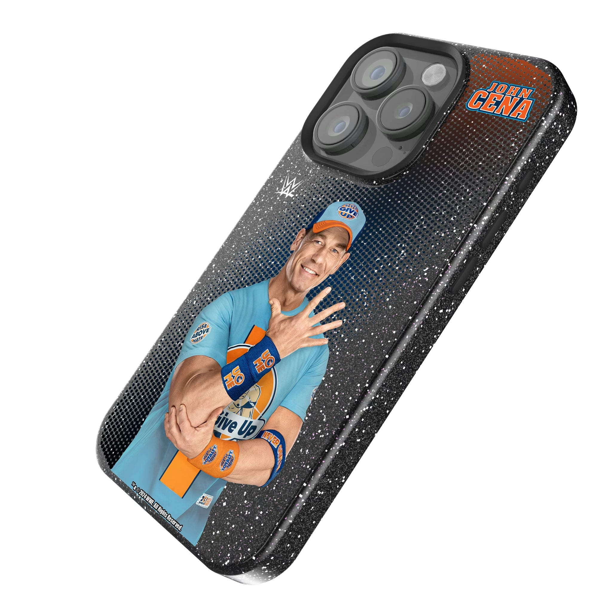 John Cena Superstar iPhone Bling Phone Case for Apple iPhone - Isometric View