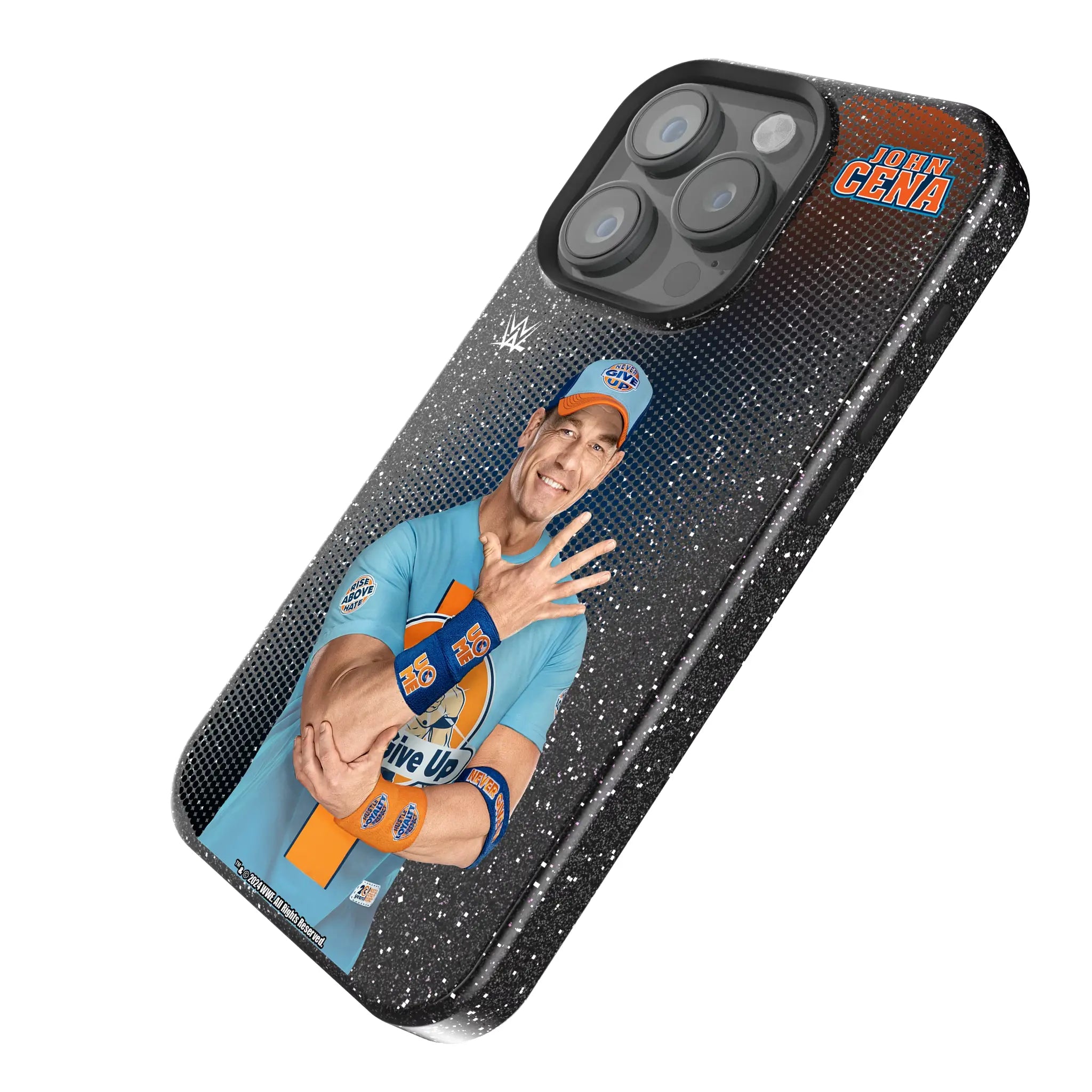John Cena Superstar iPhone Bling Phone Case for Apple iPhone - Isometric View
