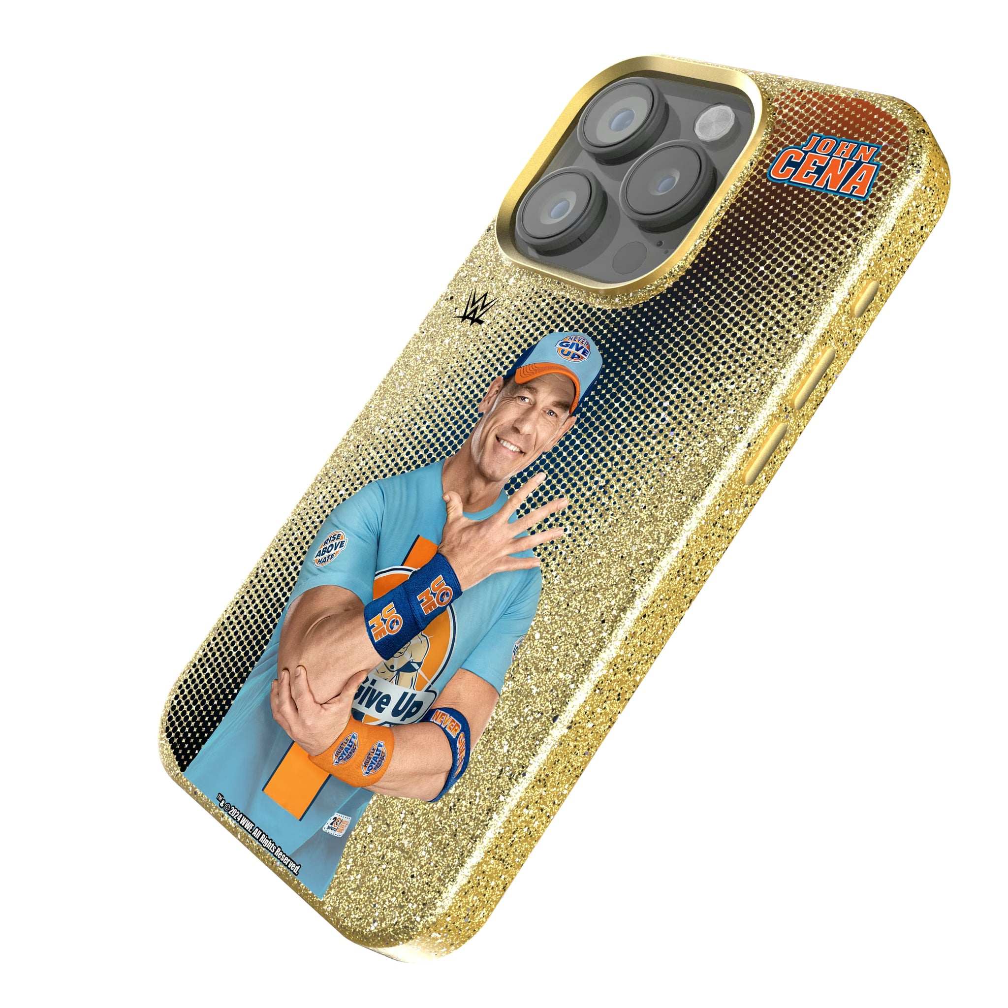 John Cena Superstar iPhone Bling Phone Case for Apple iPhone - Isometric View