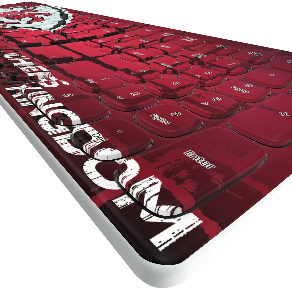 Kansas City Chiefs Brick KKB605 Curved Wireless Keyboard - Detail