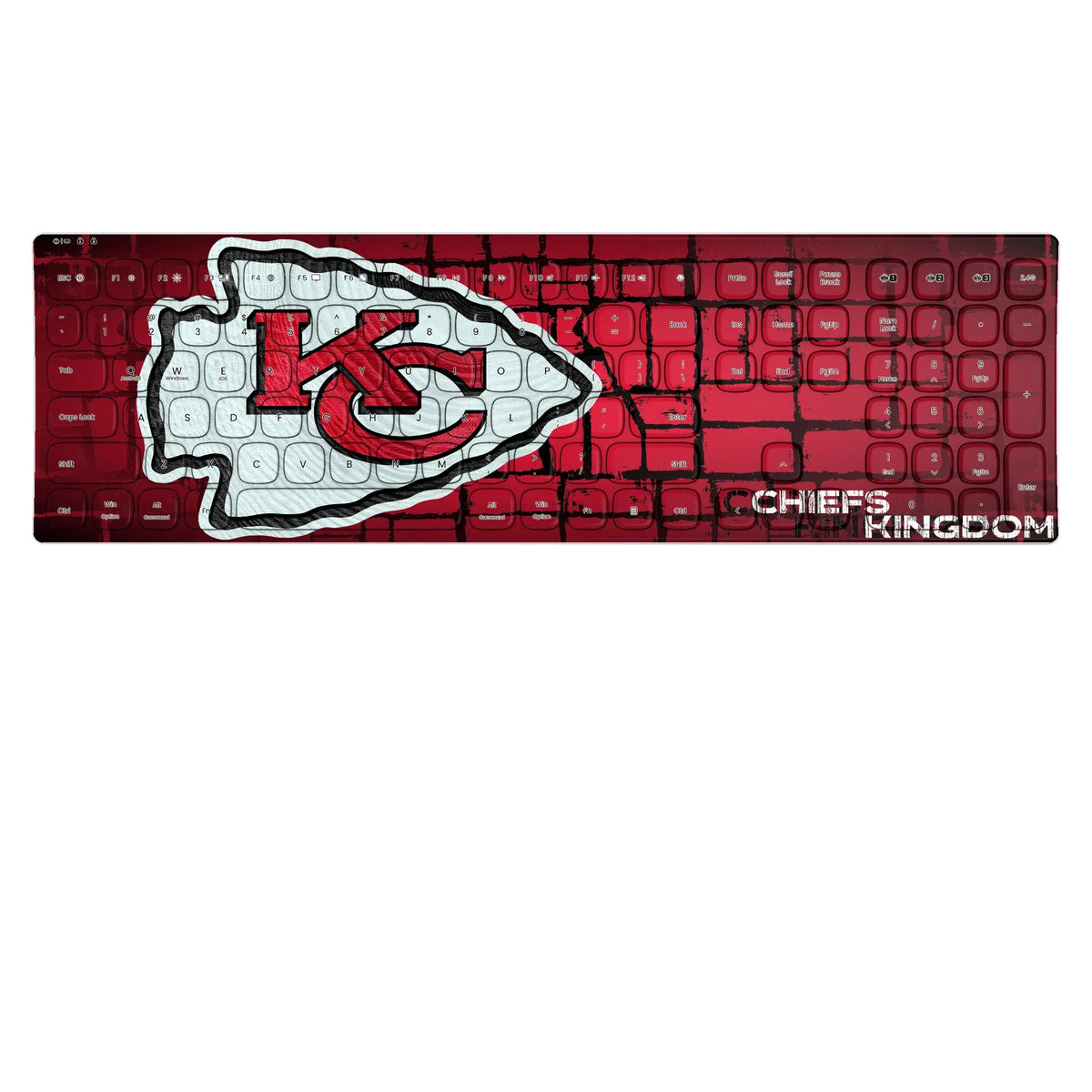 Kansas City Chiefs Brick KKB605 Curved Wireless Keyboard