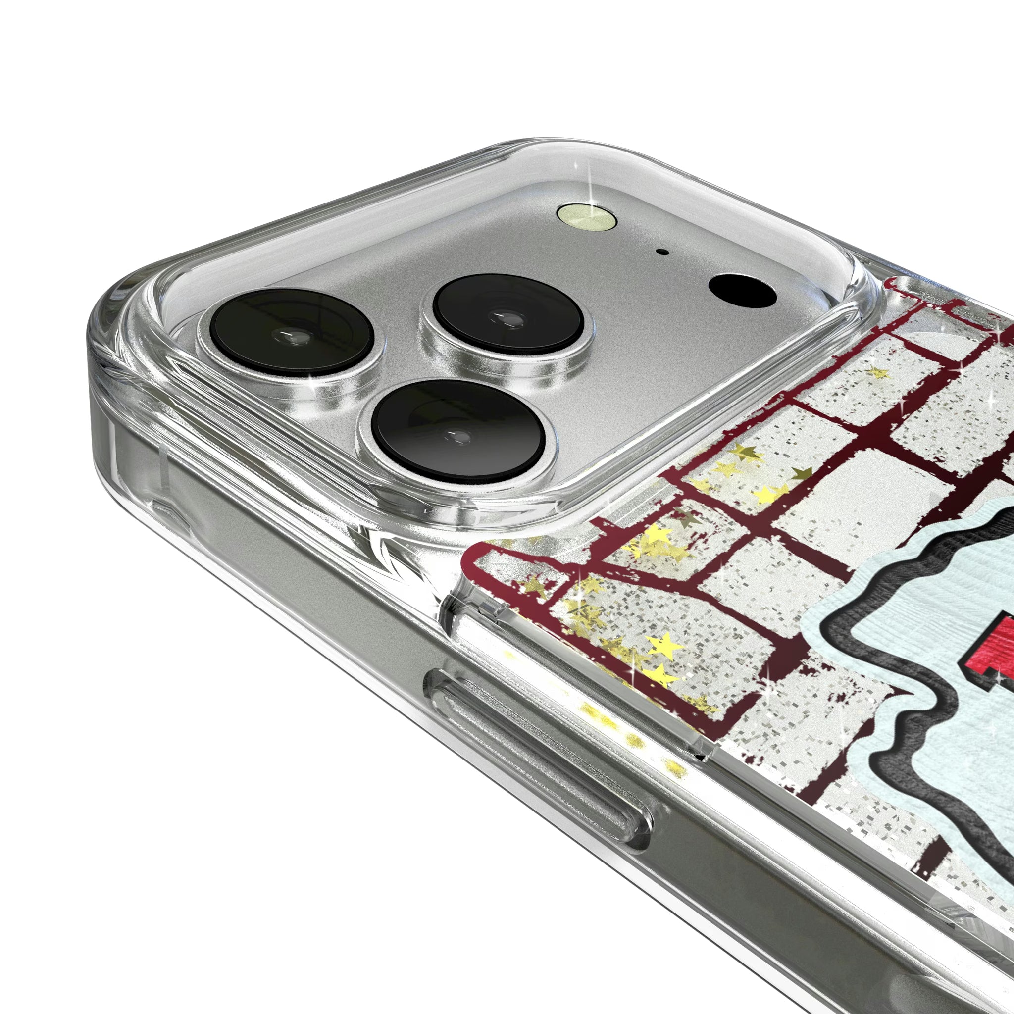 Kansas City Chiefs Brick iPhone Glitter Phone Case for Apple iPhone - Detail