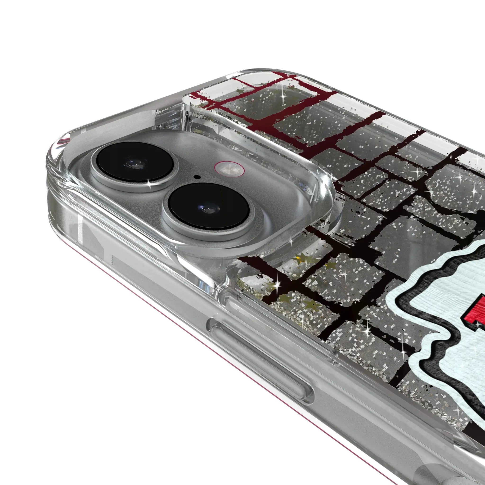 Kansas City Chiefs Brick iPhone Glitter Phone Case for Apple iPhone - Detail