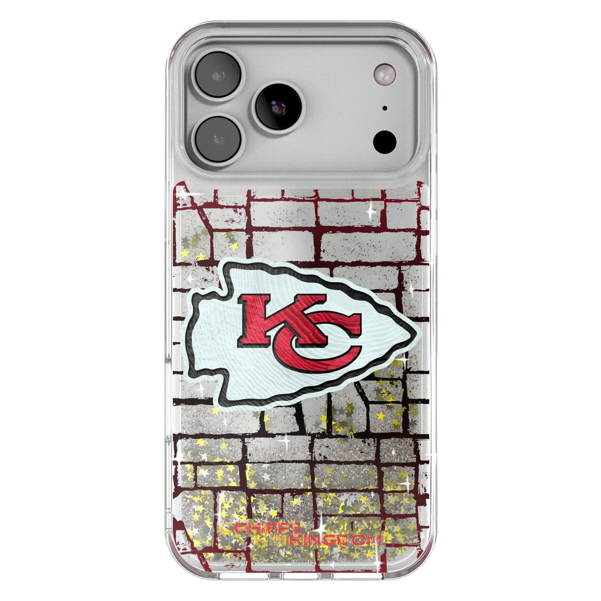 Kansas City Chiefs Brick Glitter Phone Case for Apple iPhone