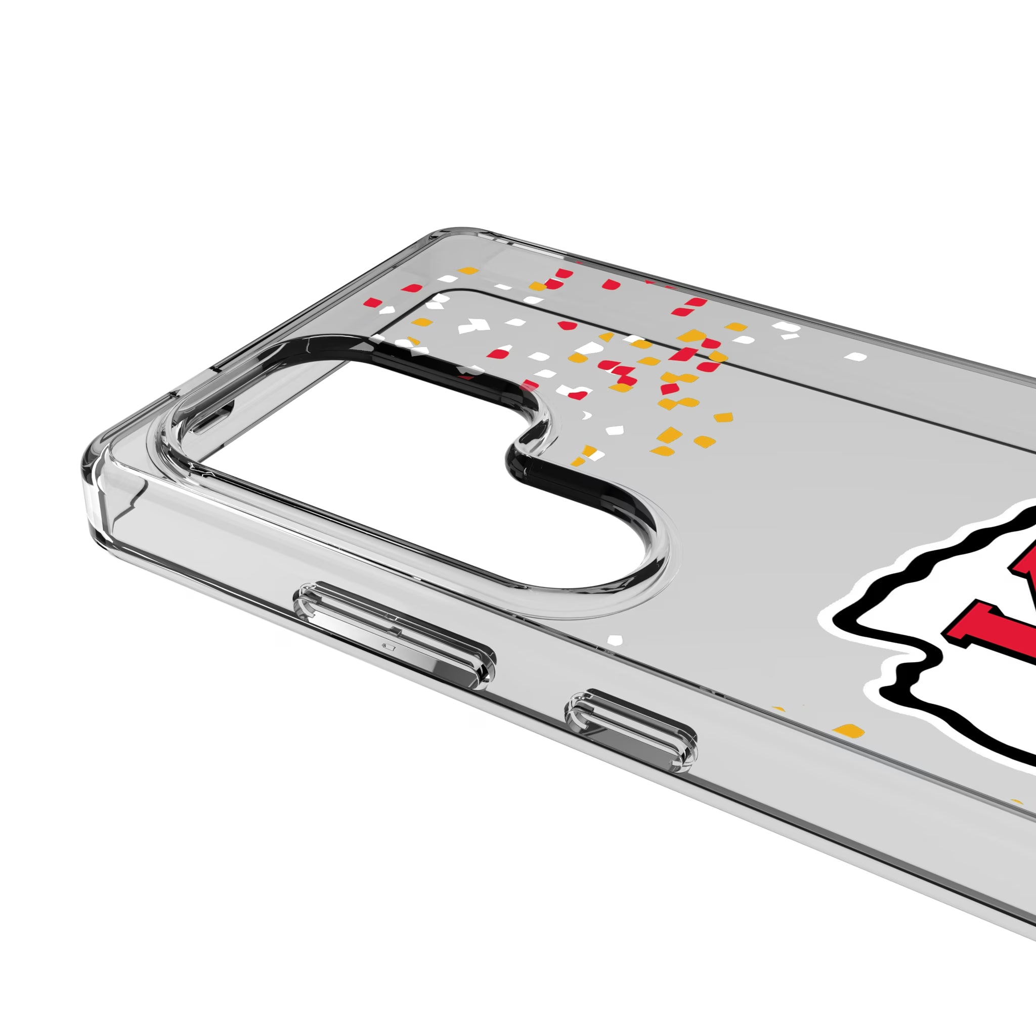 Kansas City Chiefs Confetti Galaxy Clear Phone Case for Samsung Galaxy - Detail