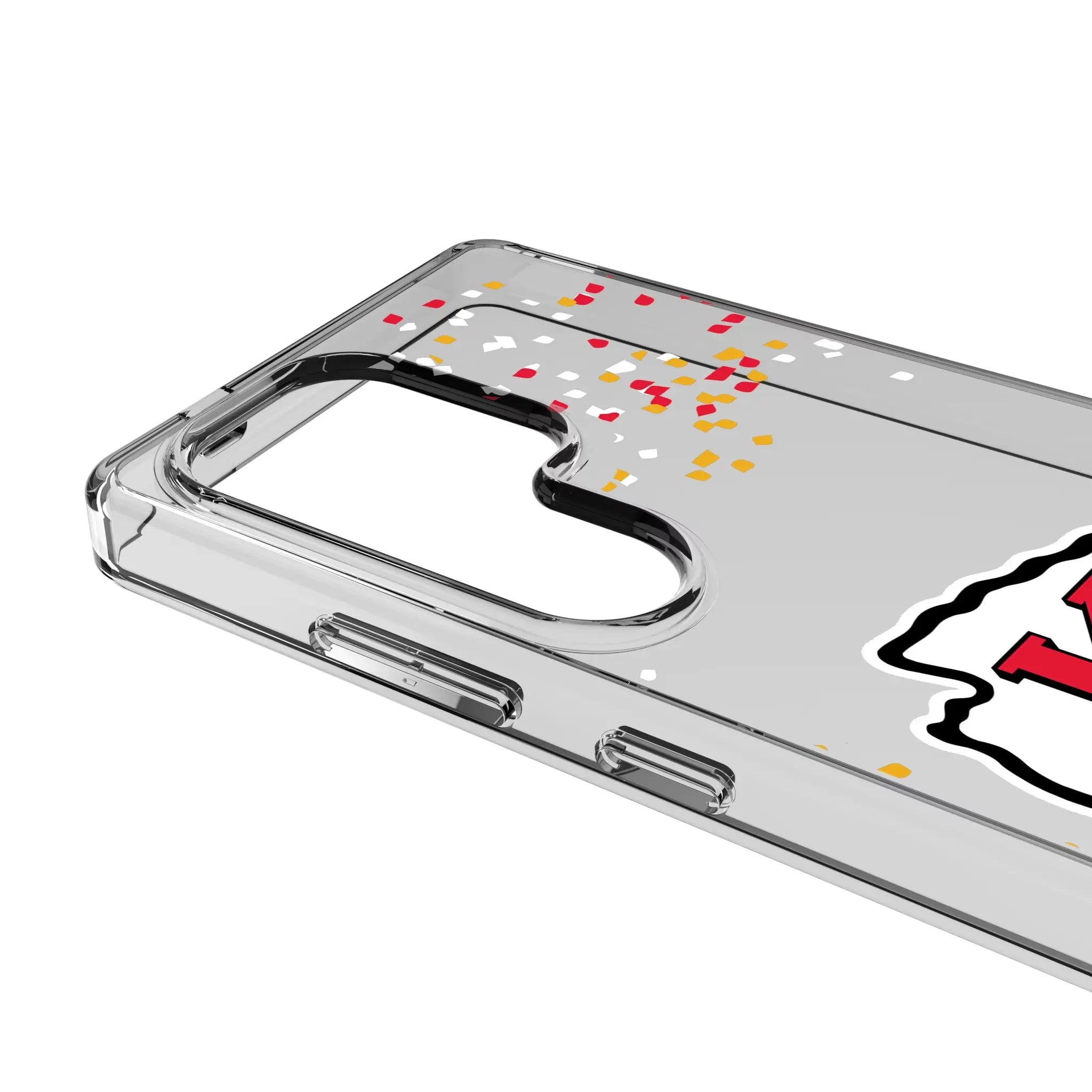 Kansas City Chiefs Confetti Galaxy Clear Phone Case for Samsung Galaxy - Detail#Device_Galaxy S25 Ultra