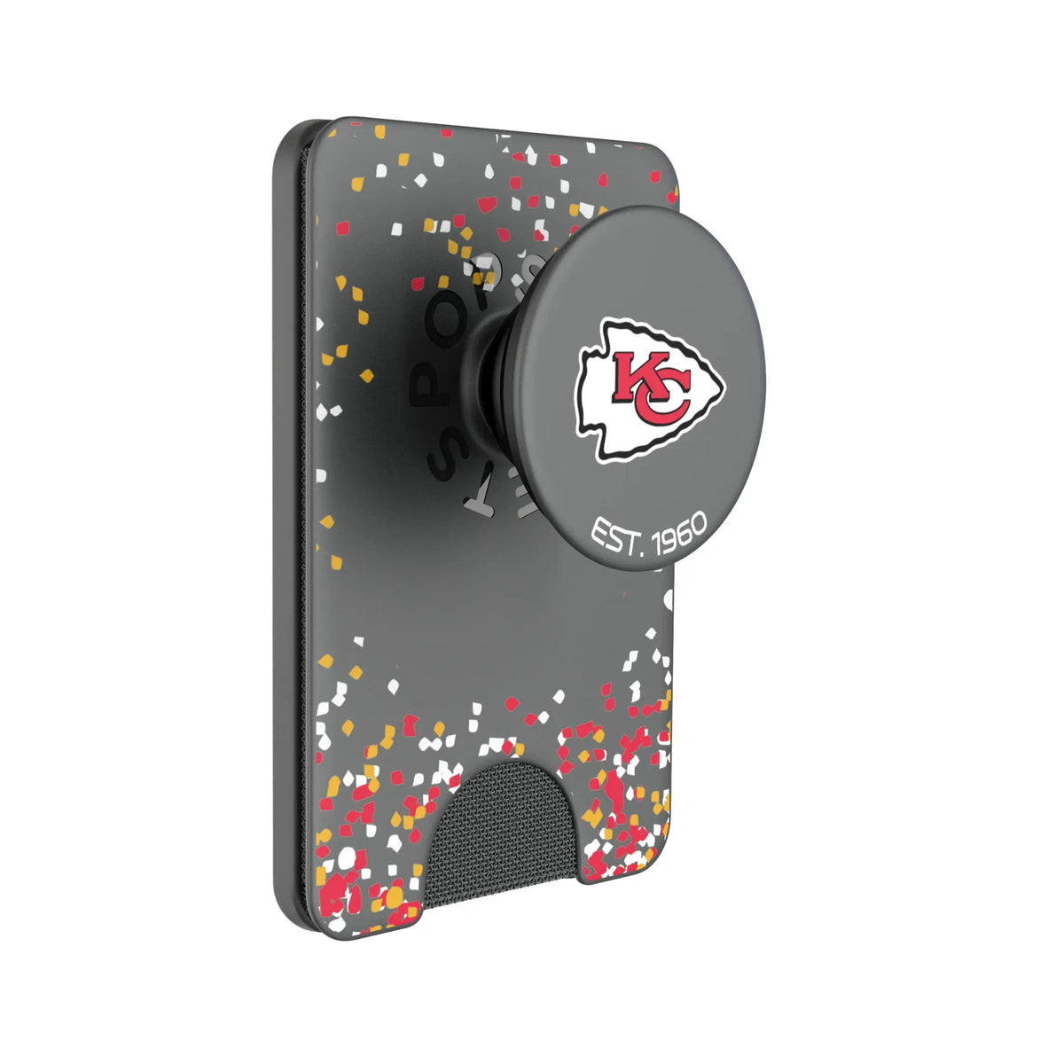 Kansas City Chiefs Confetti PopSockets Magnetic Phone Grip and Stand
