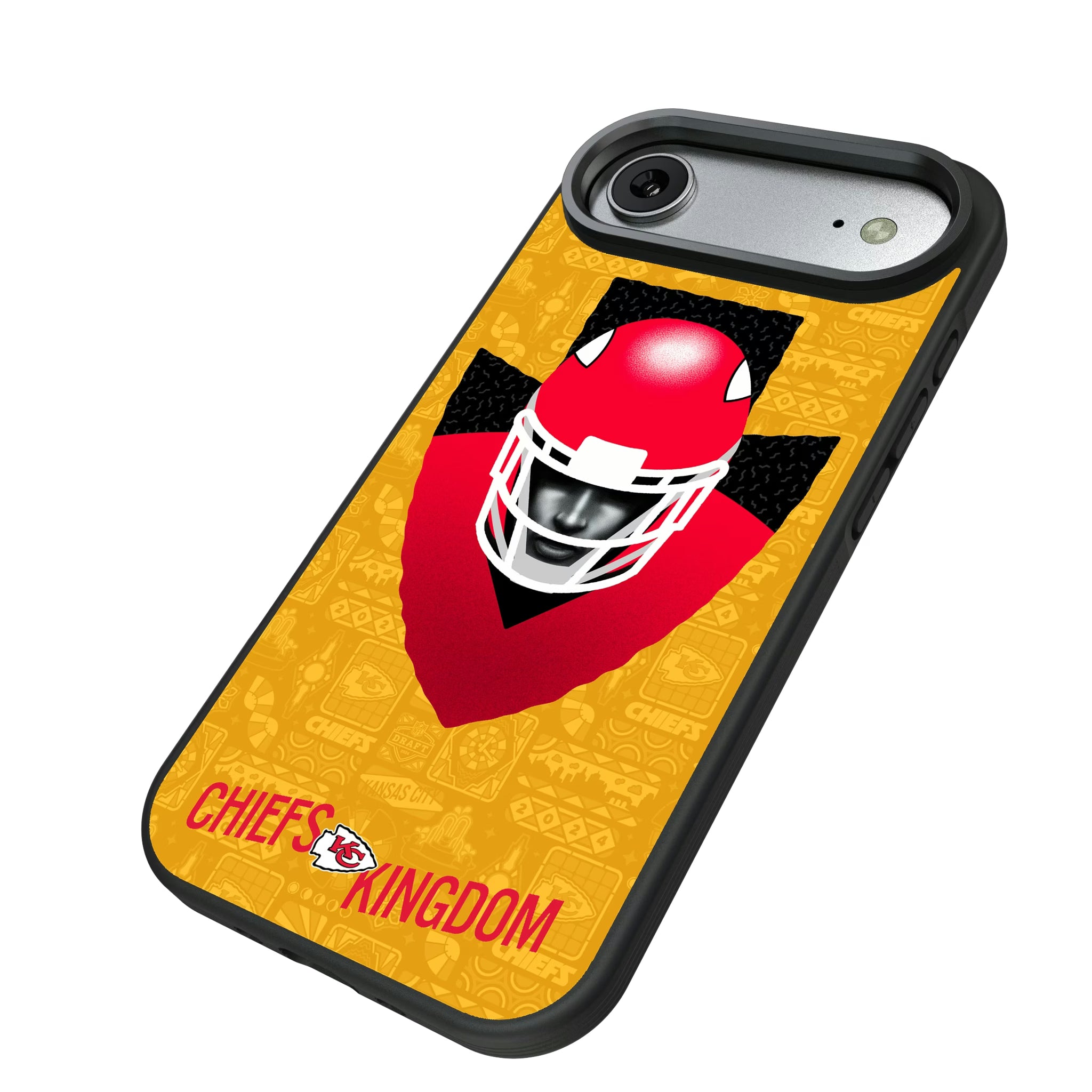 Kansas City Chiefs Deco iPhone Bump Phone Case for Apple iPhone - Isometric View#Device_iPhone Air