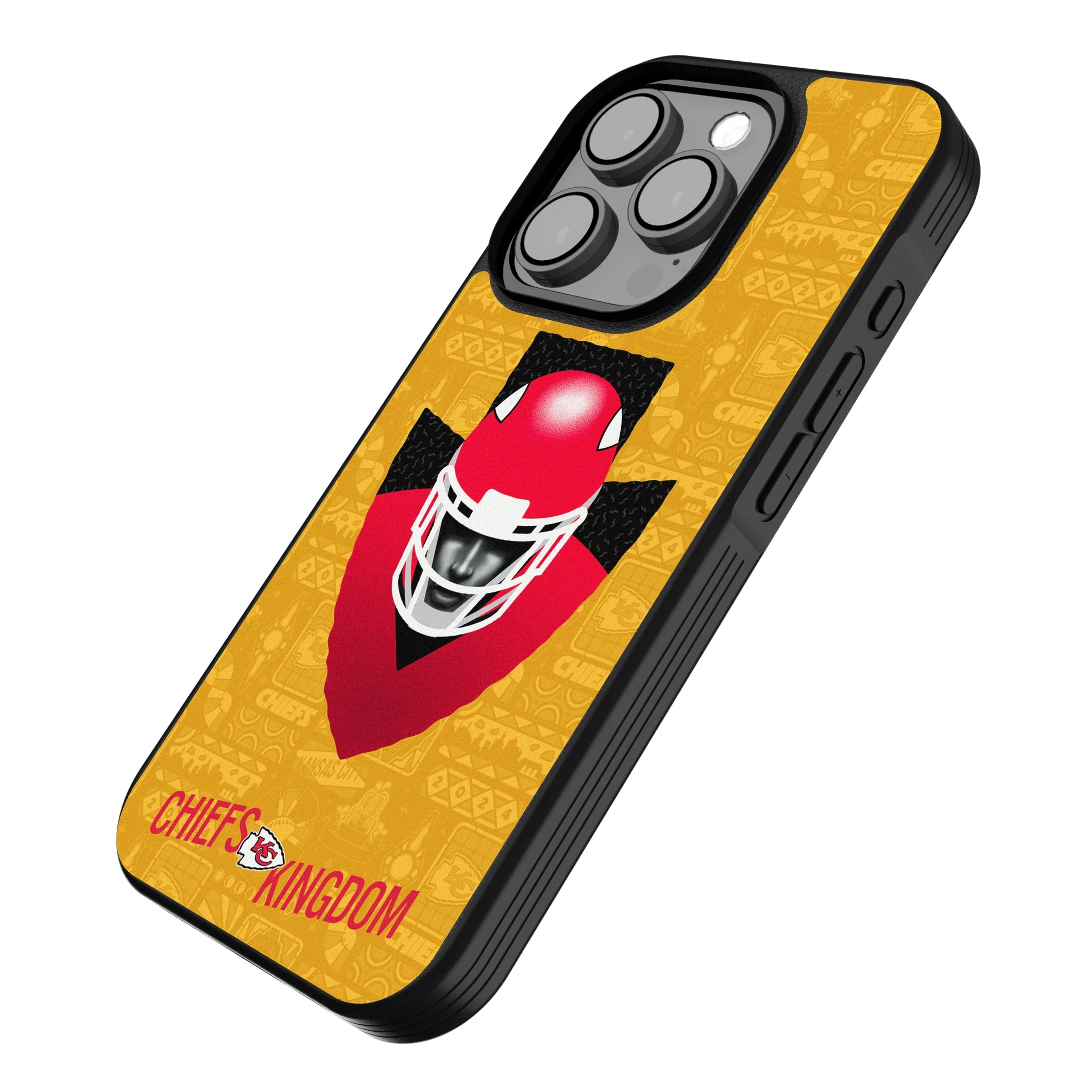 Kansas City Chiefs Deco iPhone Bump Phone Case for Apple iPhone - Isometric View