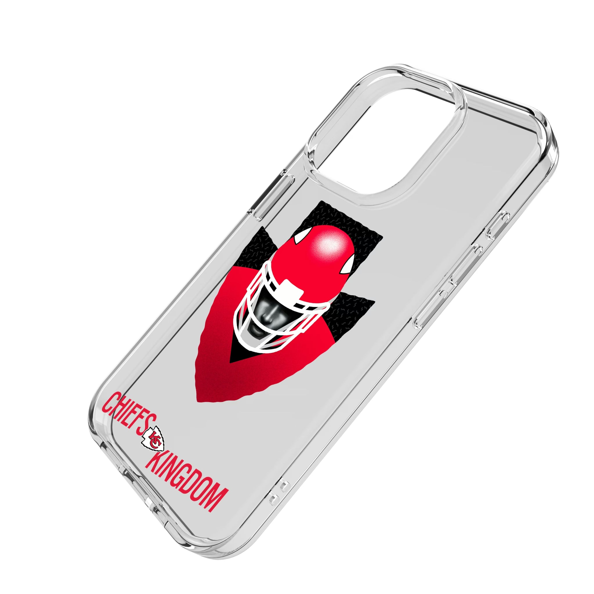 Kansas City Chiefs Deco iPhone Clear Phone Case for Apple iPhone - Isometric View
