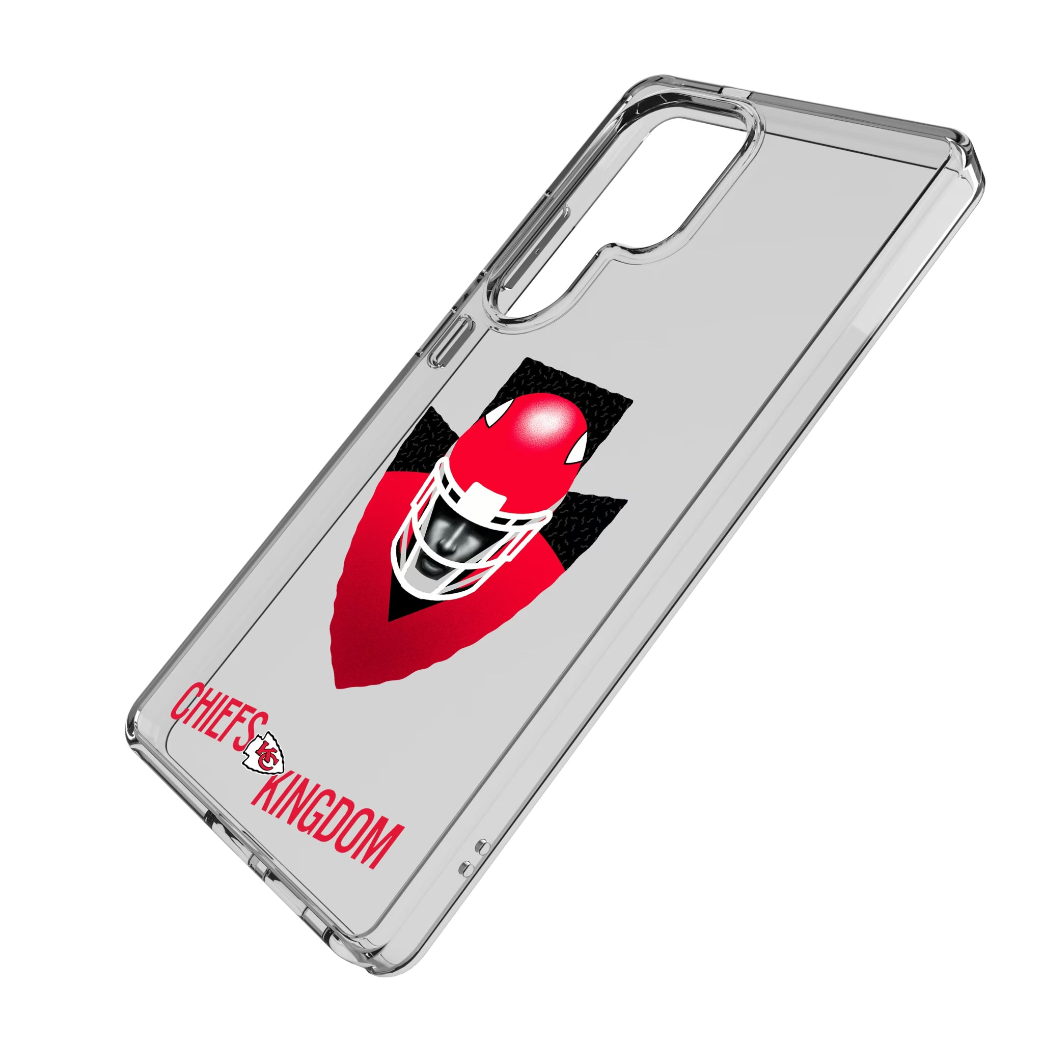 Kansas City Chiefs Deco Galaxy Clear Phone Case for Samsung Galaxy - Isometric View