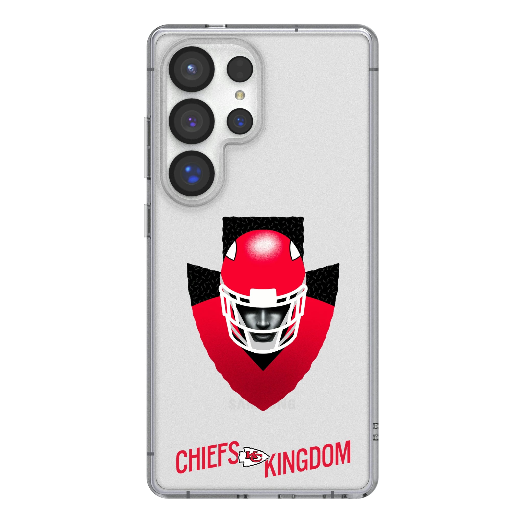 Kansas City Chiefs Deco Galaxy Clear Phone Case for Samsung Galaxy