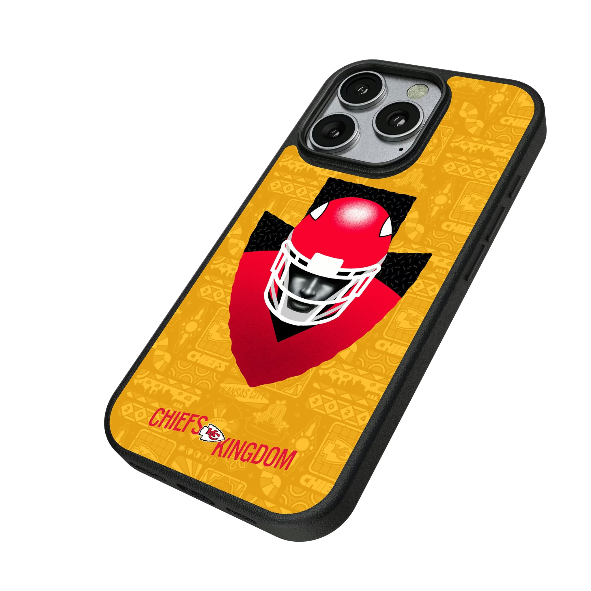 Kansas City Chiefs Deco iPhone MagSafe Compatible Phone Case for Apple iPhone - Isometric View