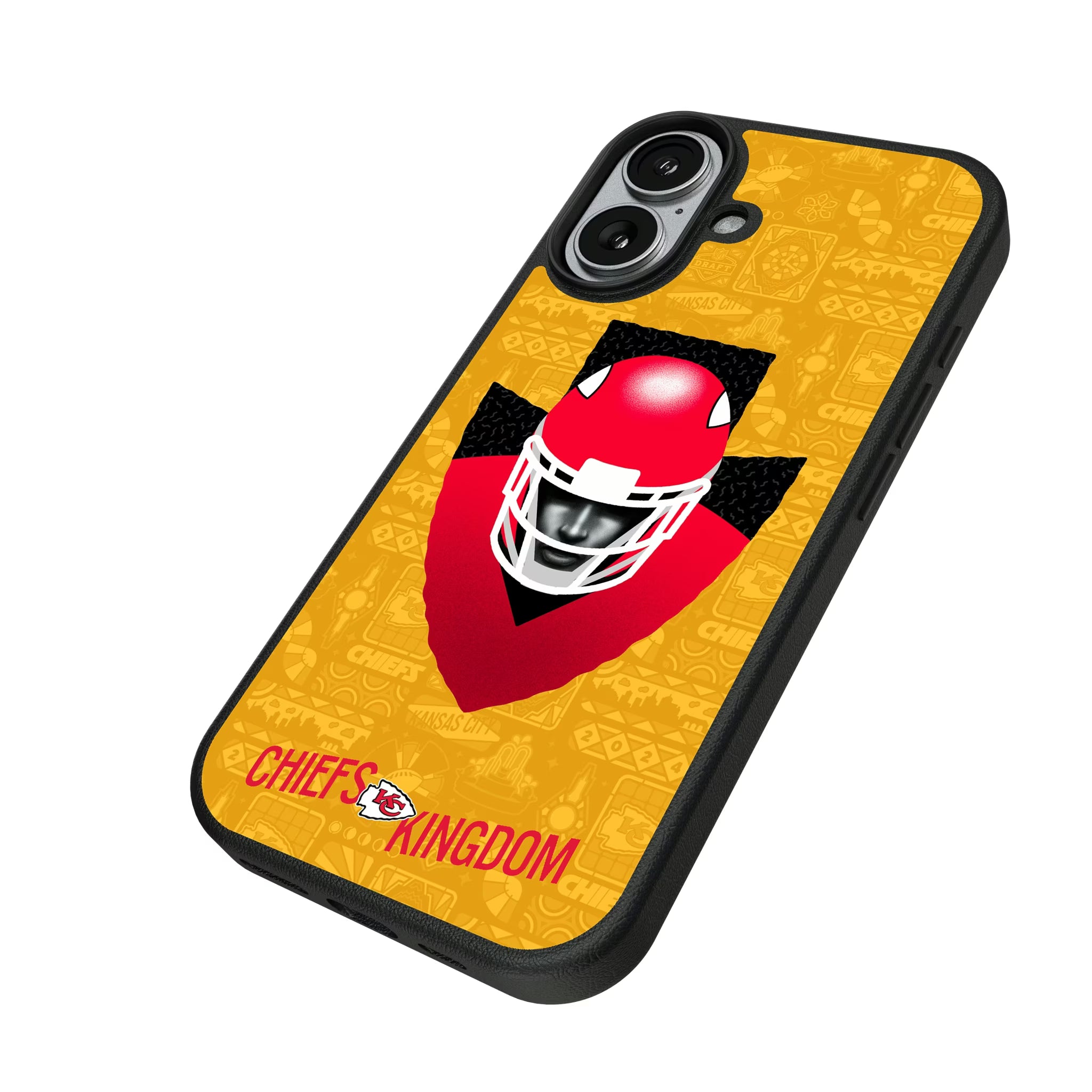 Kansas City Chiefs Deco iPhone MagSafe Compatible Phone Case for Apple iPhone - Isometric View#Device_iPhone 17