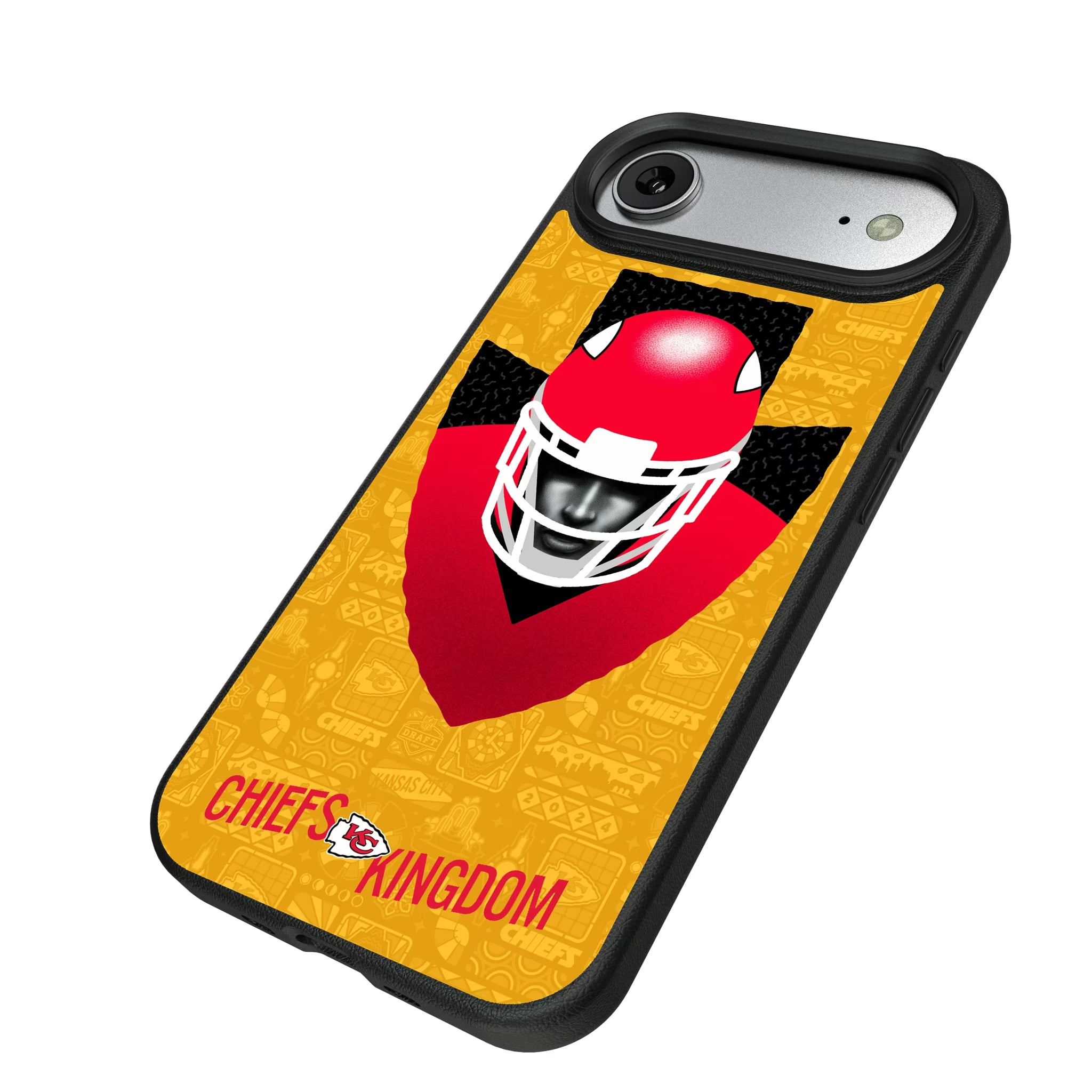 Kansas City Chiefs Deco iPhone MagSafe Compatible Phone Case for Apple iPhone - Isometric View#Device_iPhone Air