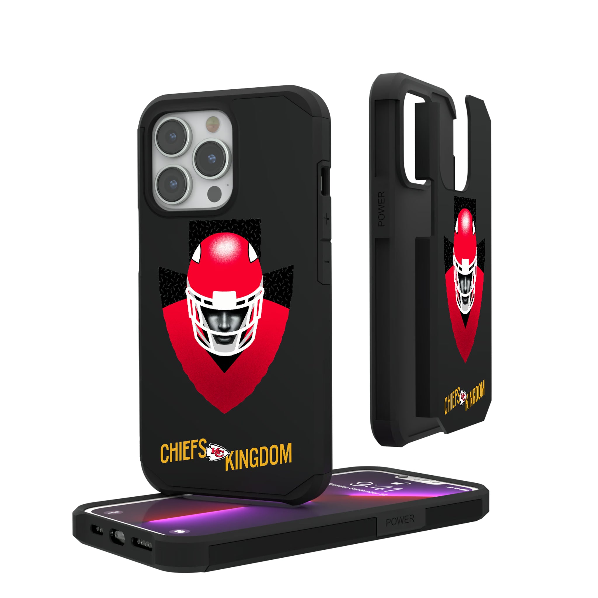 Kansas City Chiefs Deco iPhone Rugged Phone Case for Apple iPhone#Device_iPhone 13 Pro
