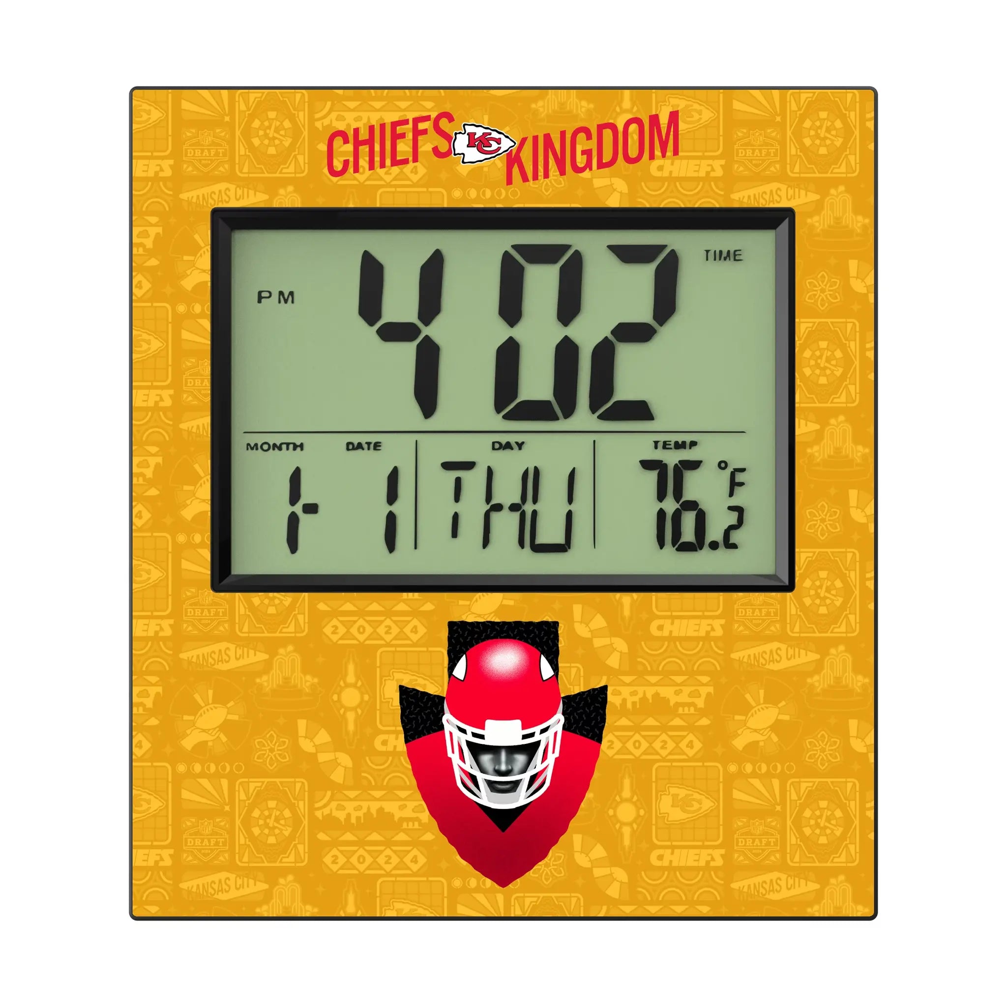 Kansas City Chiefs Deco Wall Clock