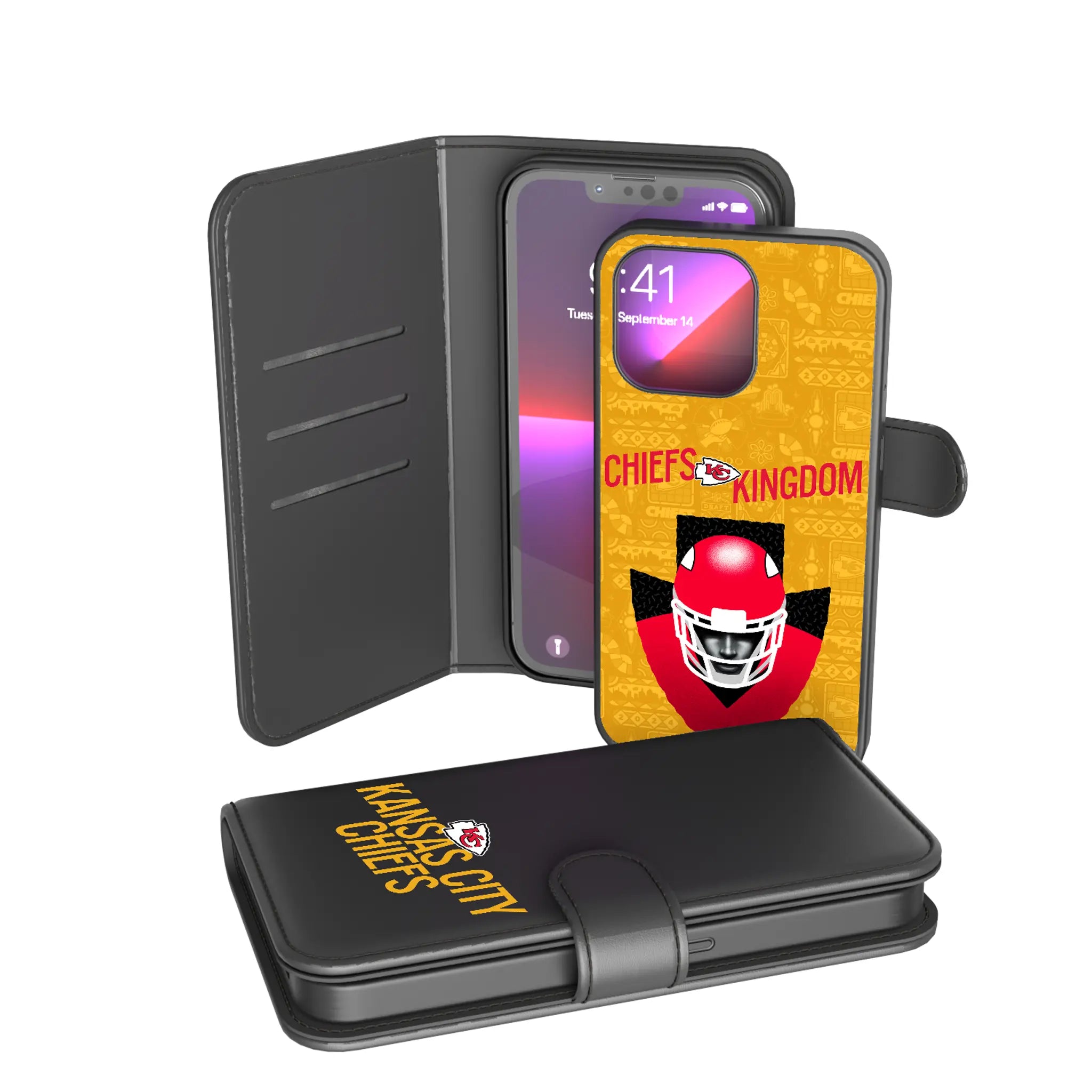 Kansas City Chiefs Deco iPhone Wallet Phone Case for Apple iPhone