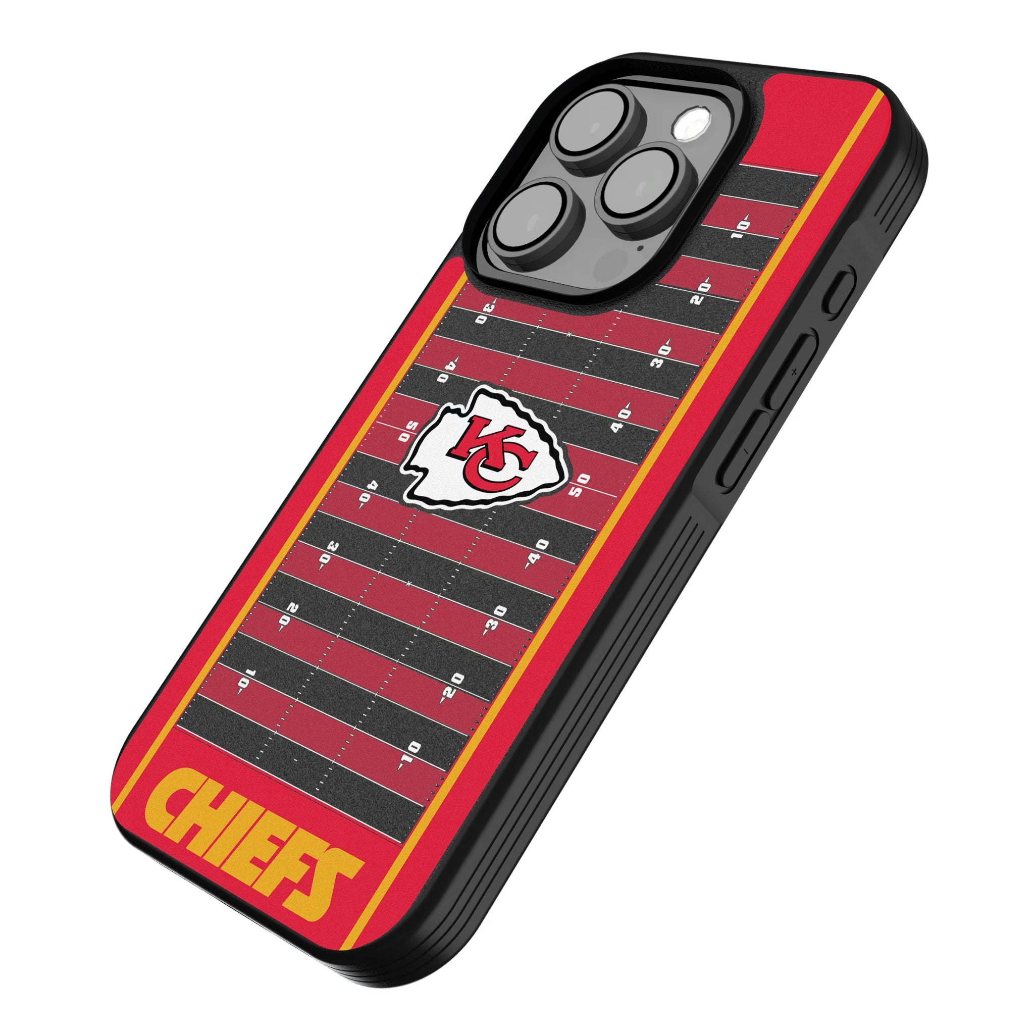 Kansas City Chiefs Field iPhone Bump Phone Case for Apple iPhone - Isometric View