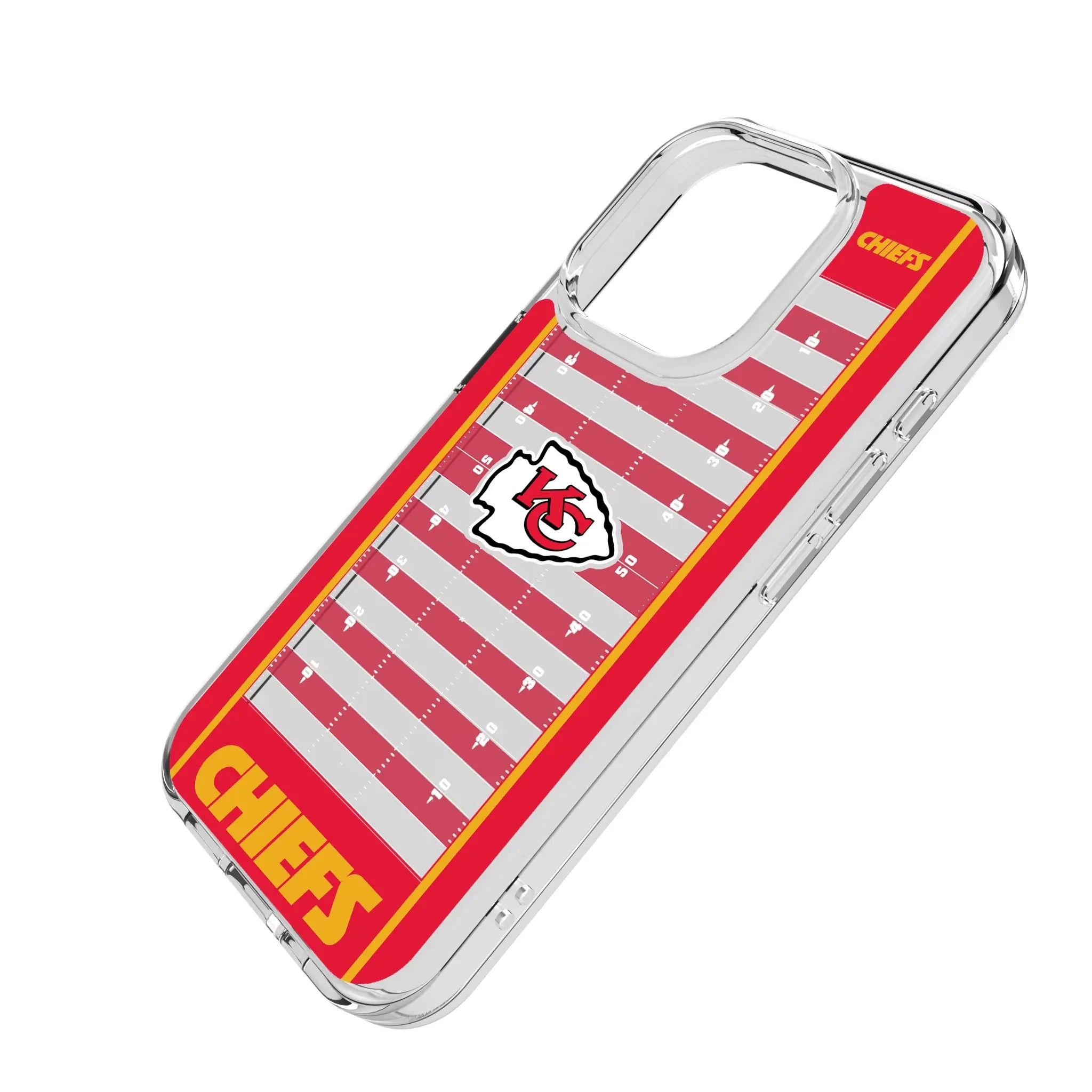 Kansas City Chiefs Field iPhone Clear Phone Case for Apple iPhone - Isometric View