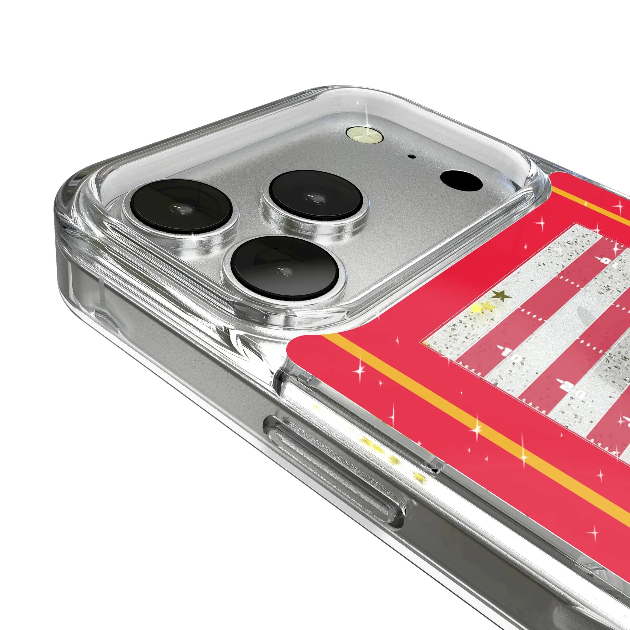 Kansas City Chiefs Field iPhone Glitter Phone Case for Apple iPhone - Detail