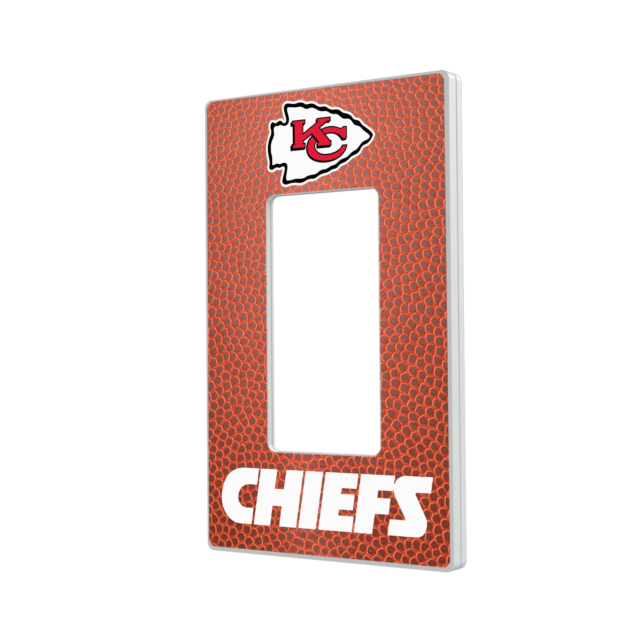 Kansas City Chiefs Football Hidden-Screw Light Switch Plate#Style_Single Rocker