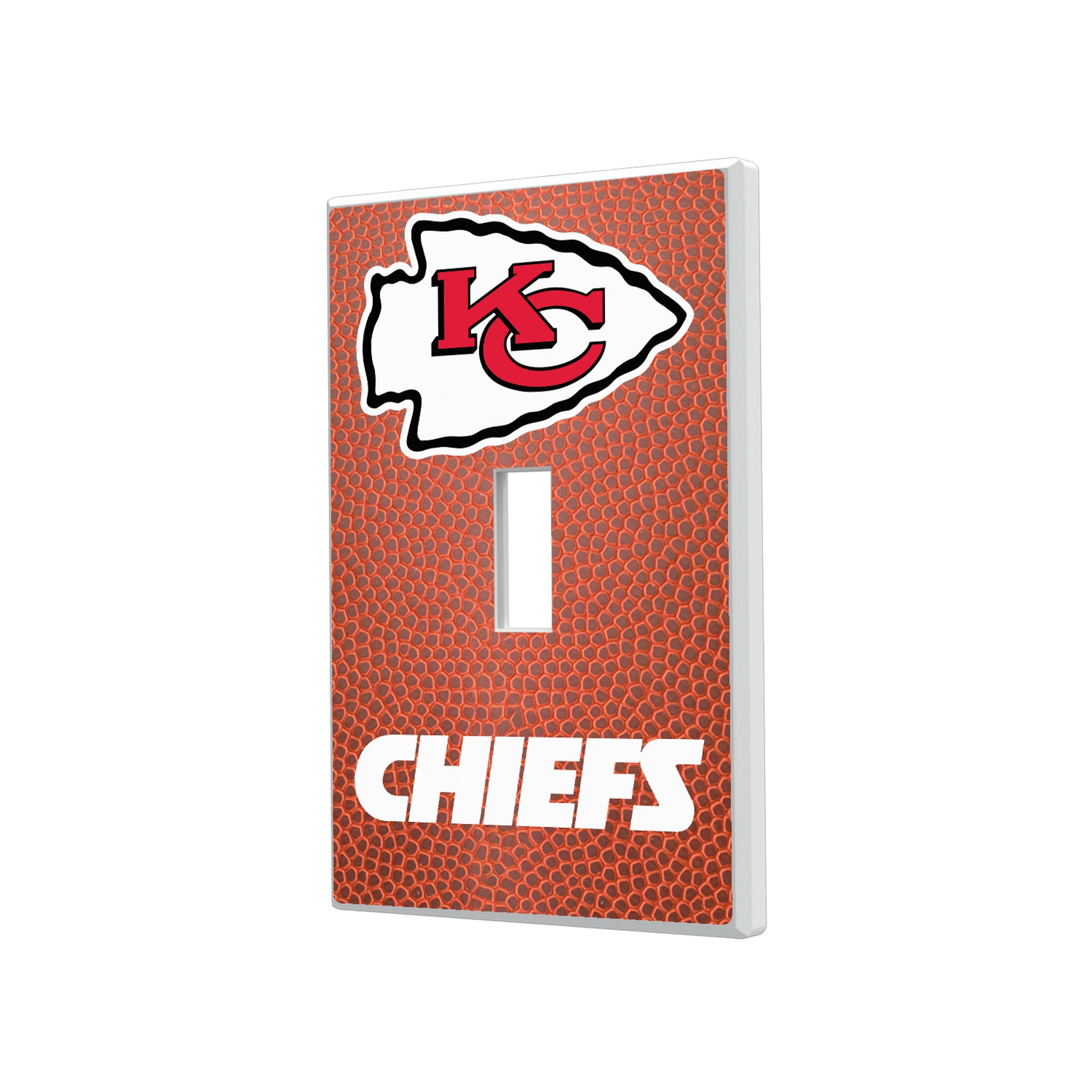 Kansas City Chiefs Football Hidden-Screw Light Switch Plate#Style_Single Toggle