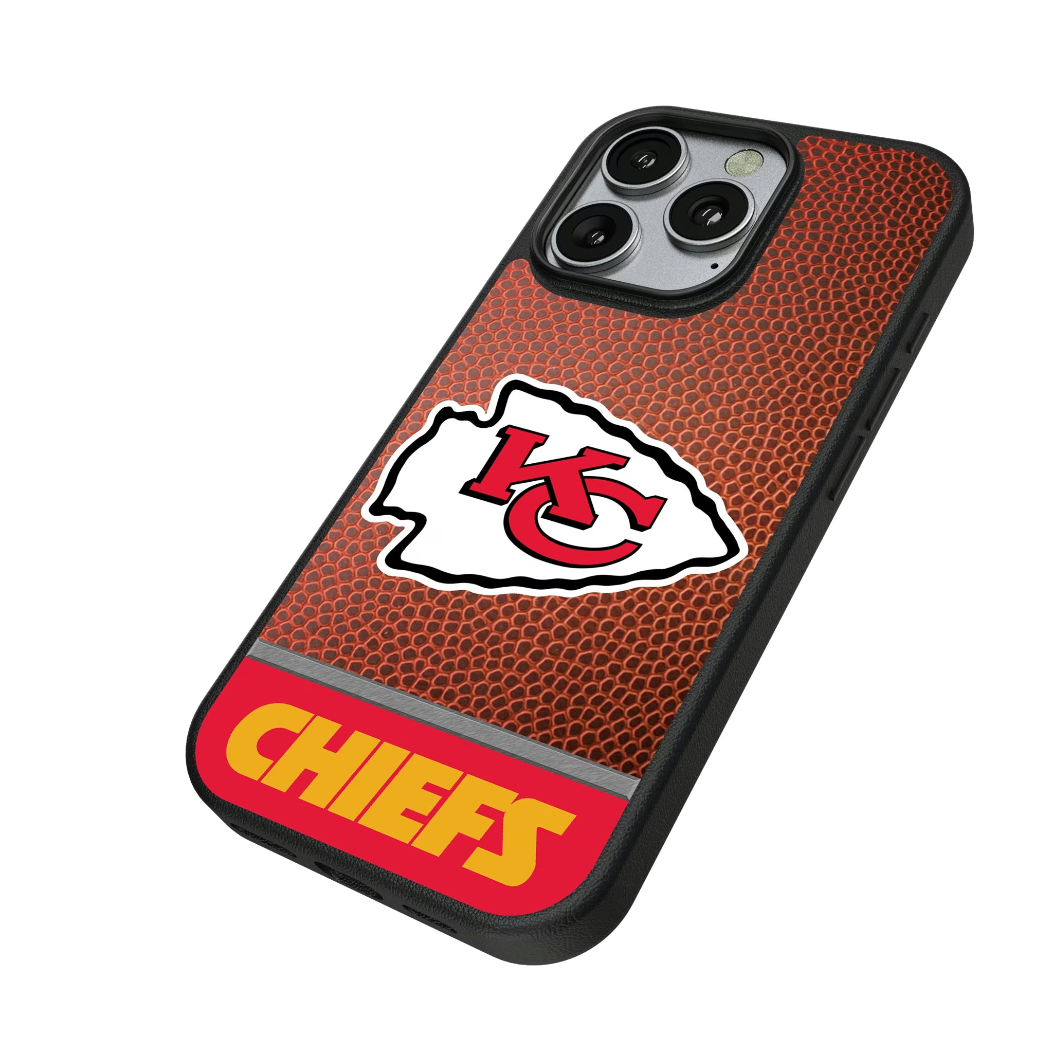 Kansas City Chiefs Football Wordmark iPhone MagSafe Compatible Phone Case for Apple iPhone - Isometric View
