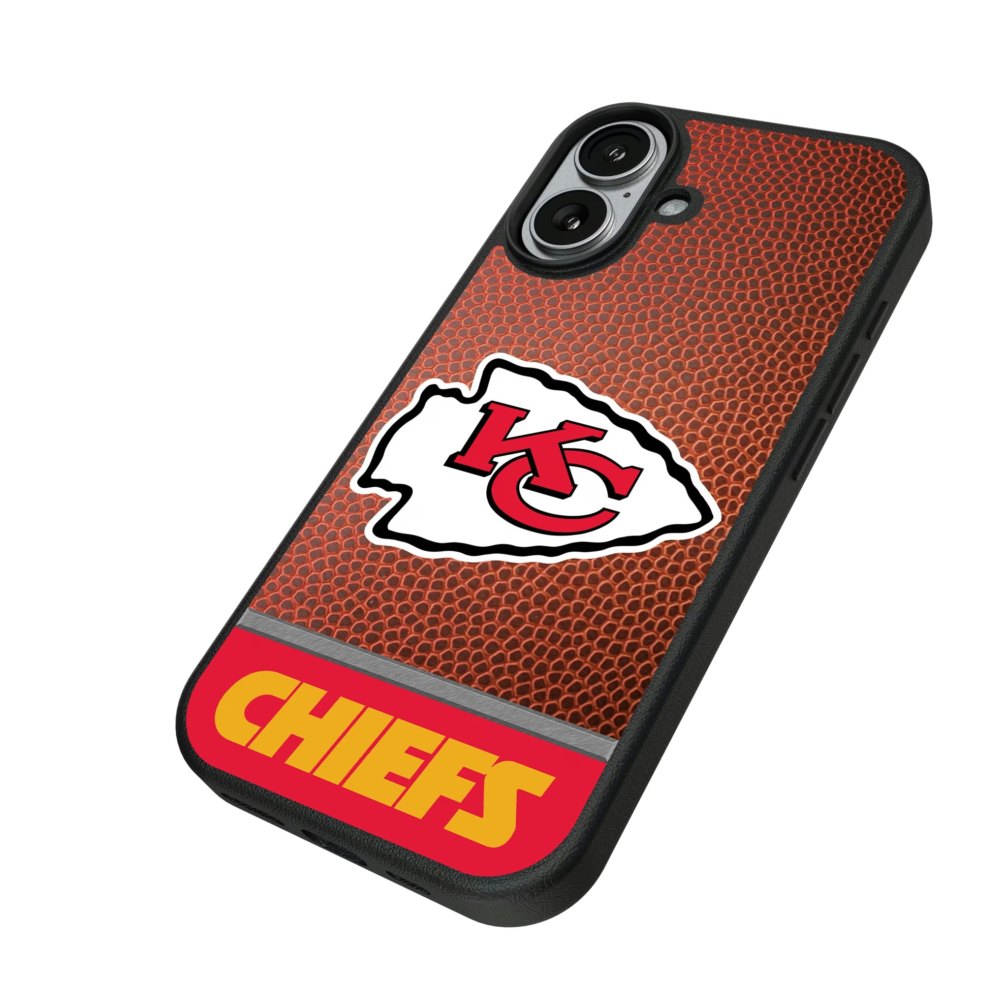 Kansas City Chiefs Football Wordmark iPhone MagSafe Compatible Phone Case for Apple iPhone - Isometric View#Device_iPhone 17