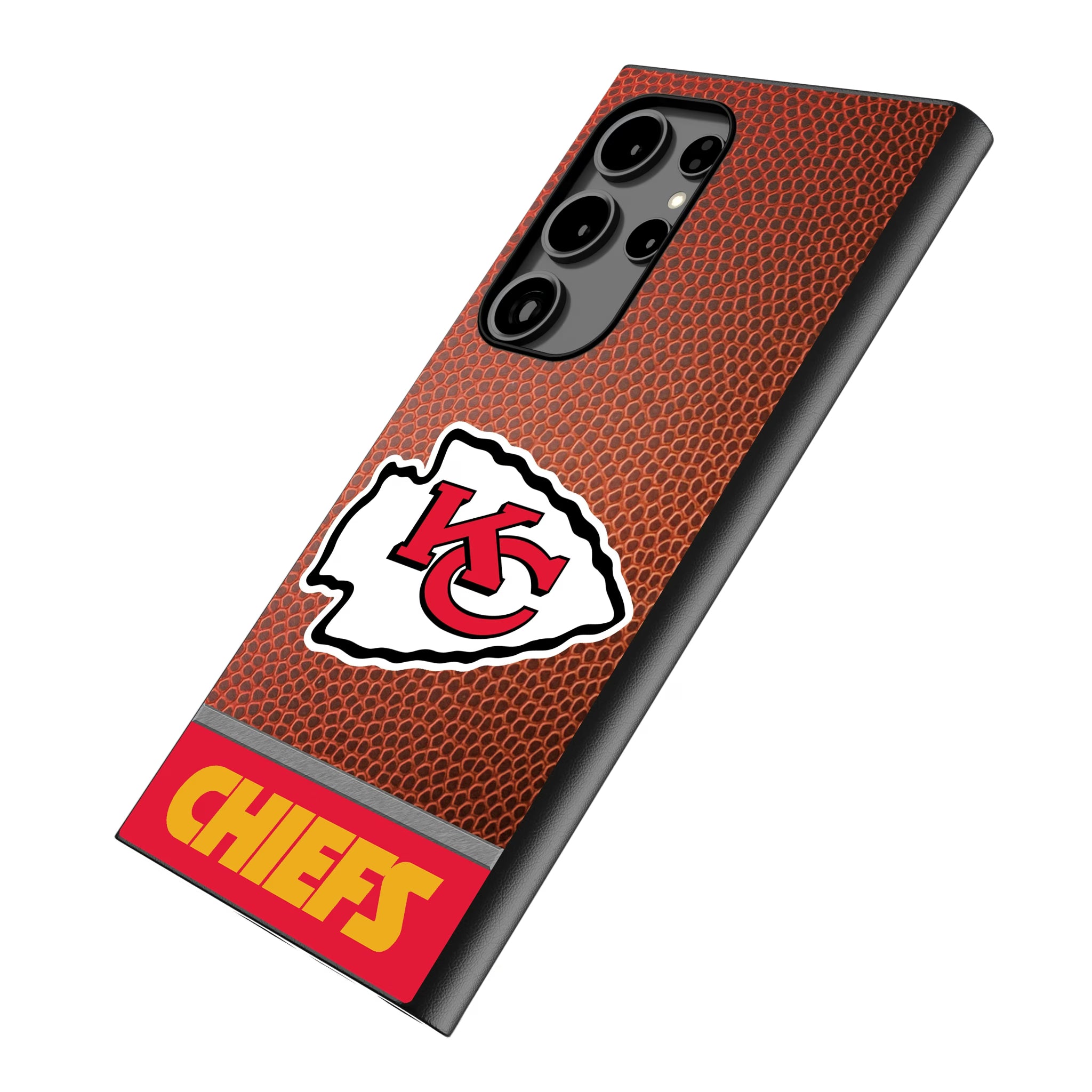 Kansas City Chiefs Football Wordmark Galaxy MagSafe Compatible Phone Case for Samsung Galaxy - Isometric View