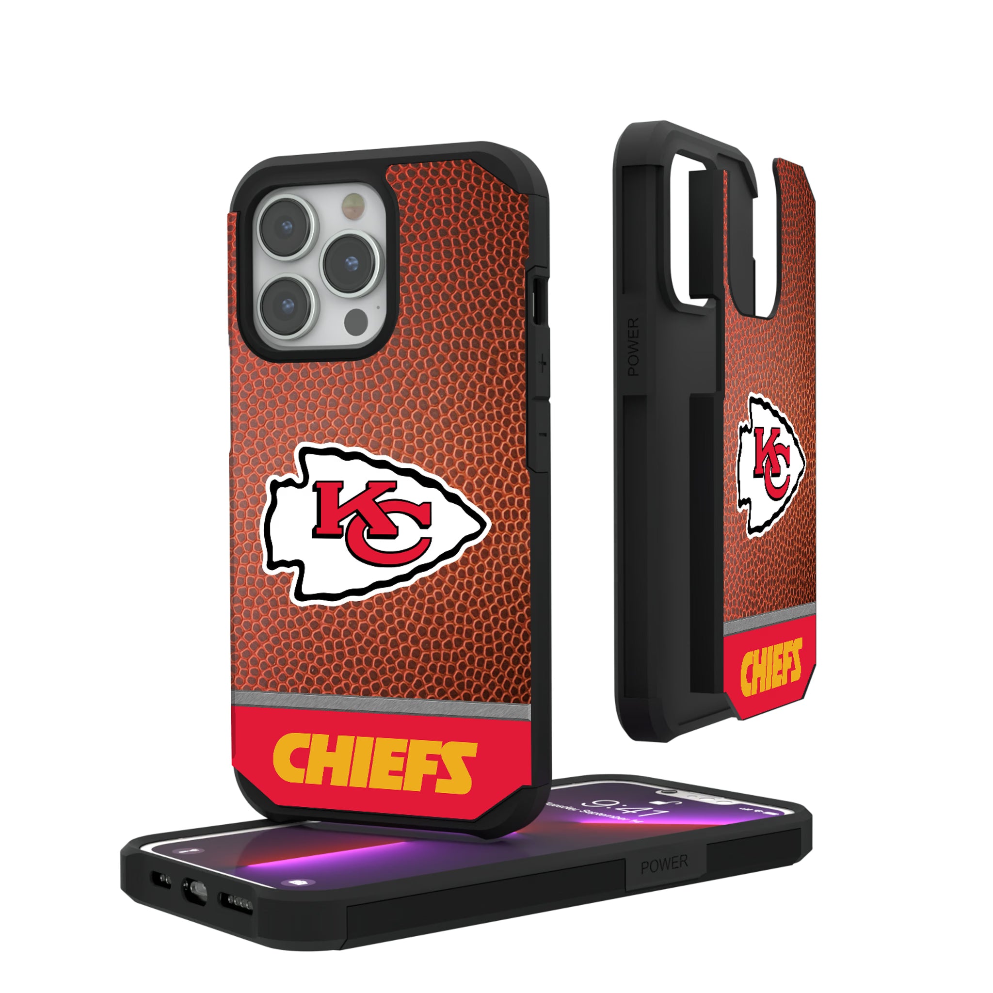 Kansas City Chiefs Football Wordmark iPhone Rugged Phone Case for Apple iPhone