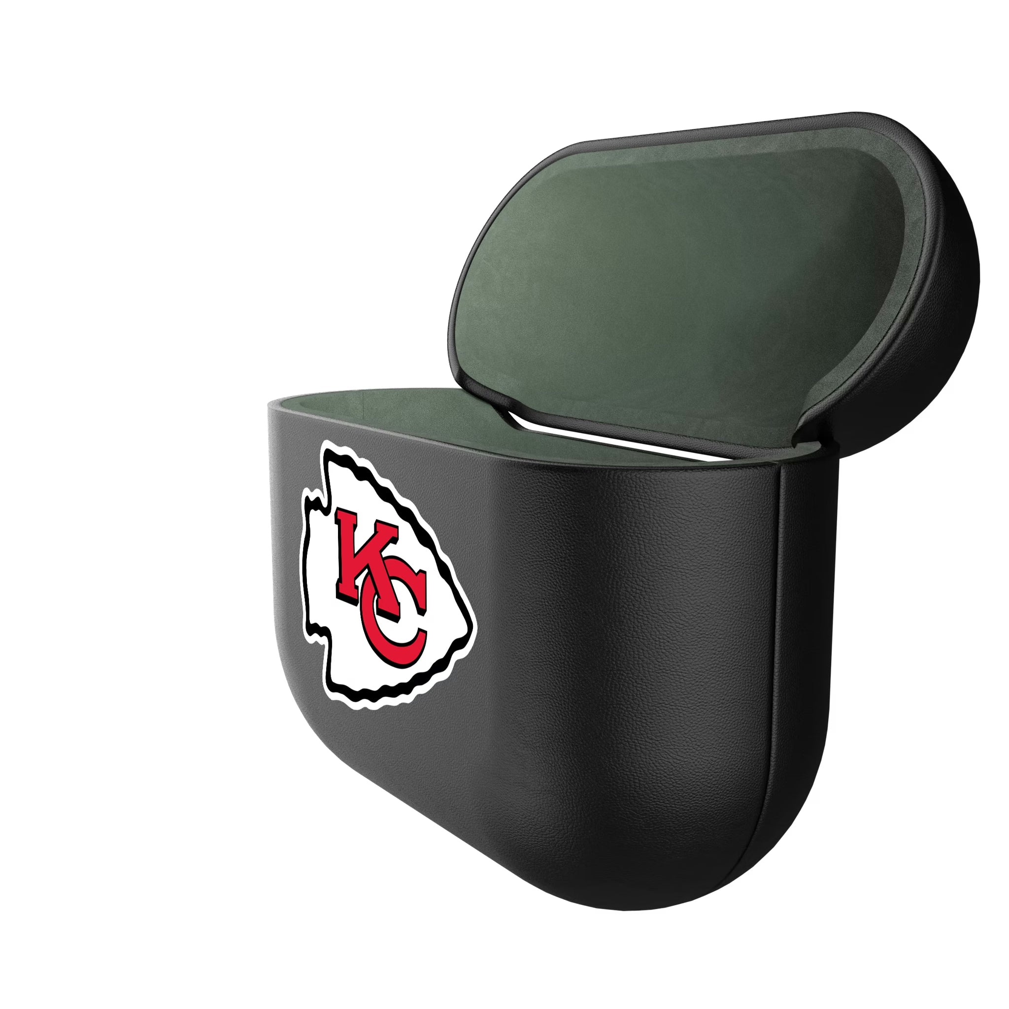 Kansas City Chiefs Insignia AirPods AirPod Case Cover - Isometric View#Device_AirPods 3rd Gen