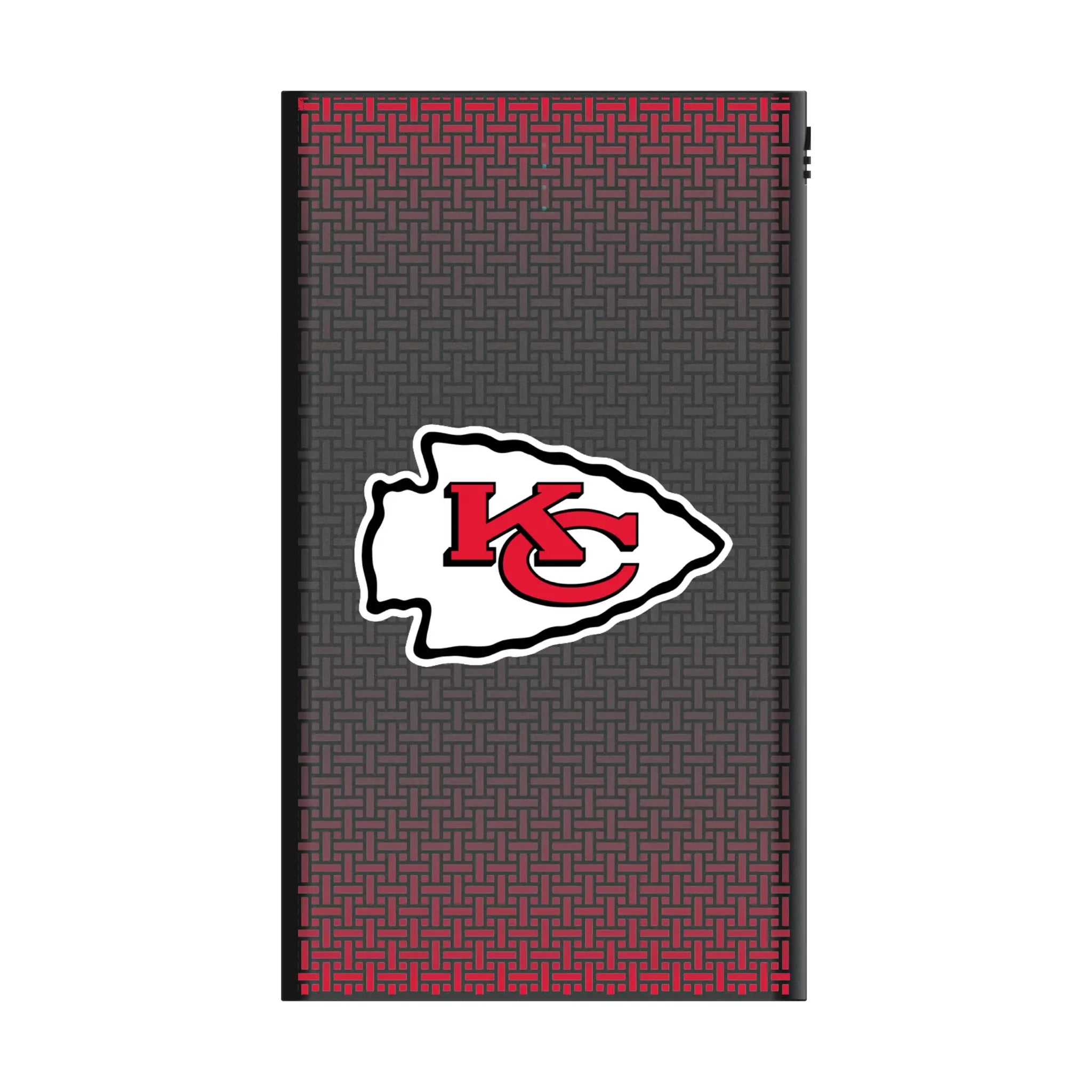 Kansas City Chiefs Linen 5000mAh Flat Power Bank