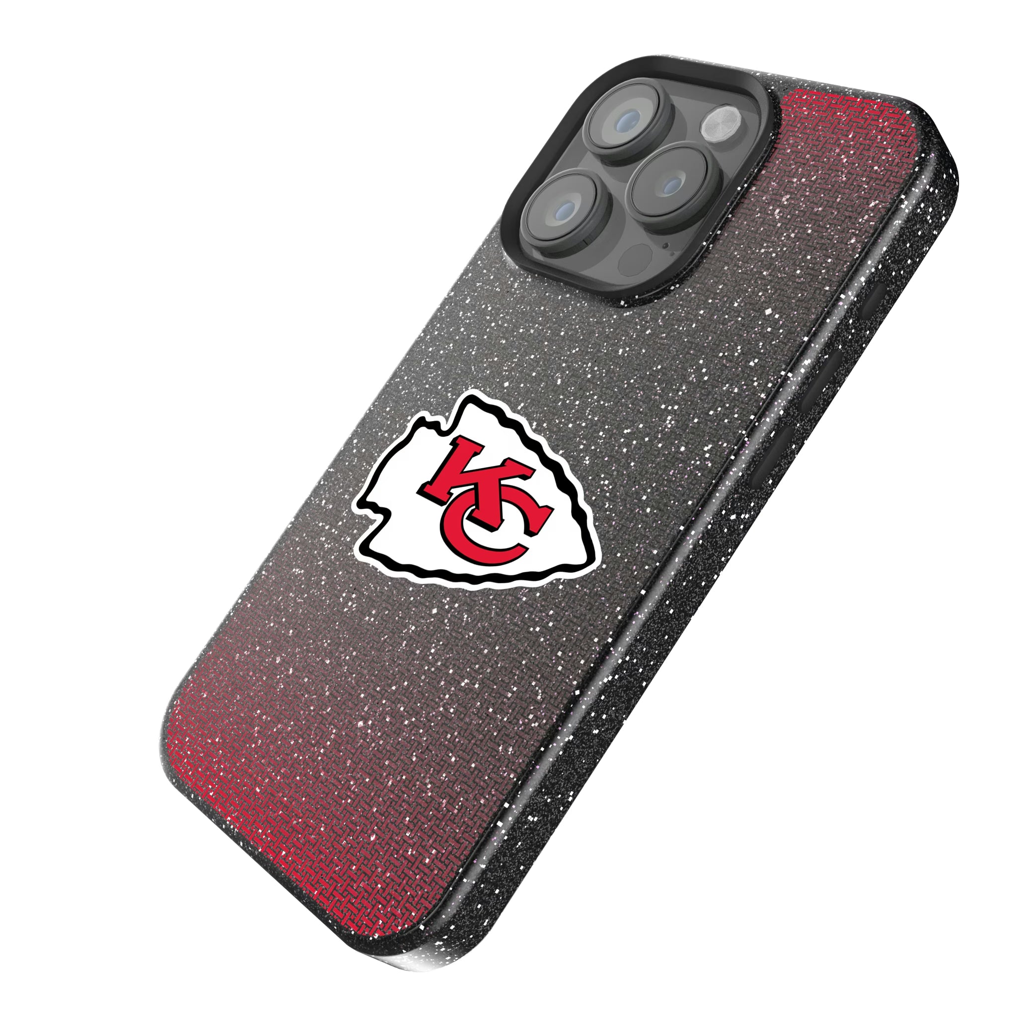 Kansas City Chiefs Linen iPhone Bling Phone Case for Apple iPhone - Isometric View