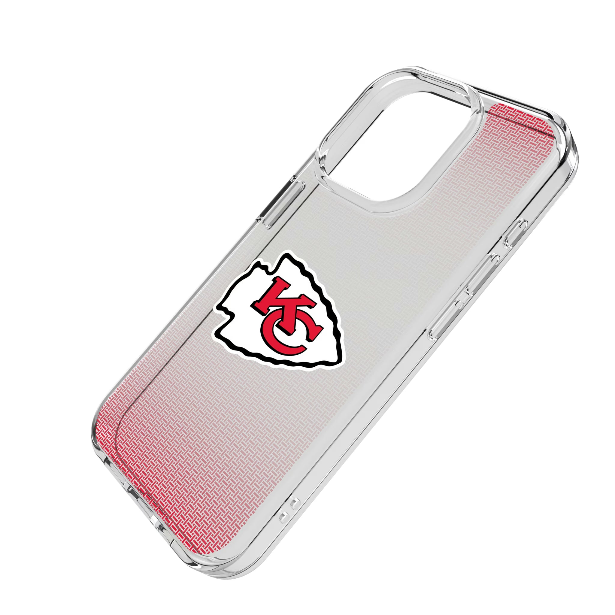 Kansas City Chiefs Linen iPhone Clear Phone Case for Apple iPhone - Isometric View