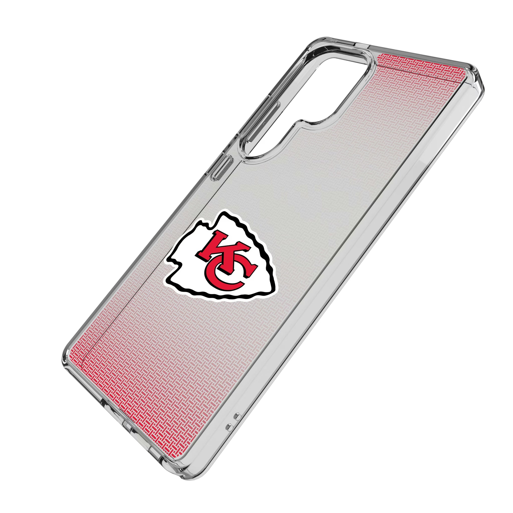 Kansas City Chiefs Linen Galaxy Clear Phone Case for Samsung Galaxy - Isometric View