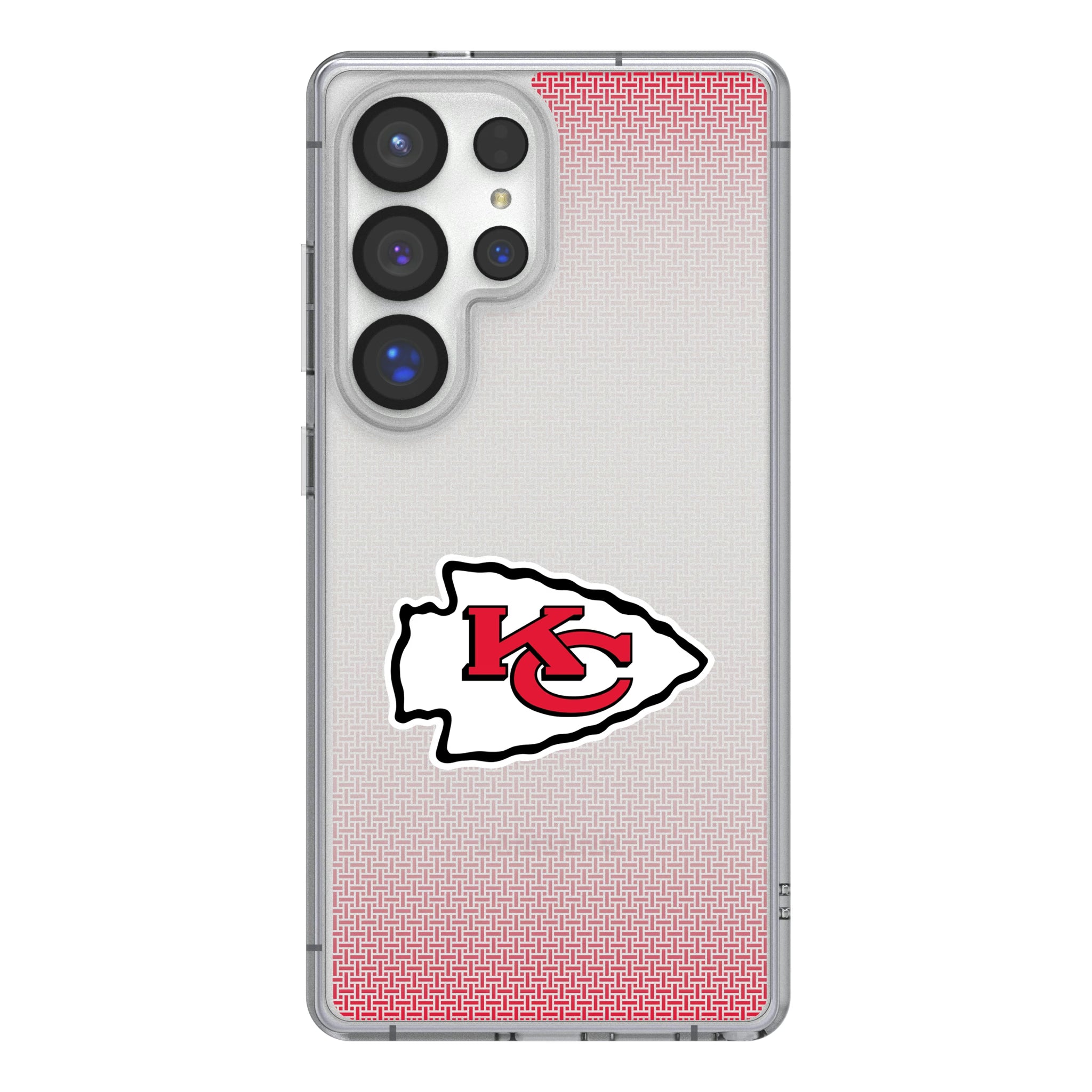 Kansas City Chiefs Linen Galaxy Clear Phone Case for Samsung Galaxy