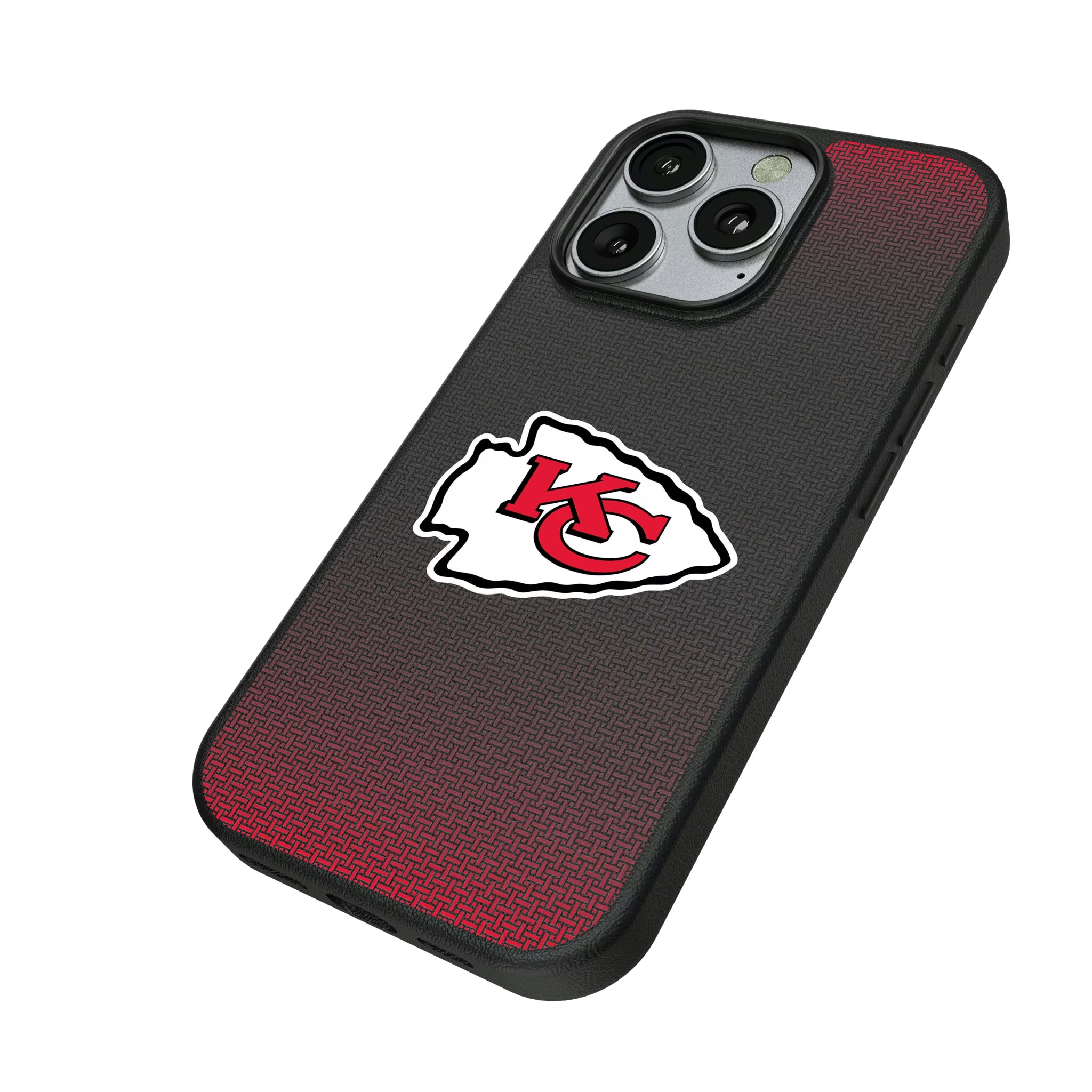 Kansas City Chiefs Linen iPhone MagSafe Compatible Phone Case for Apple iPhone - Isometric View