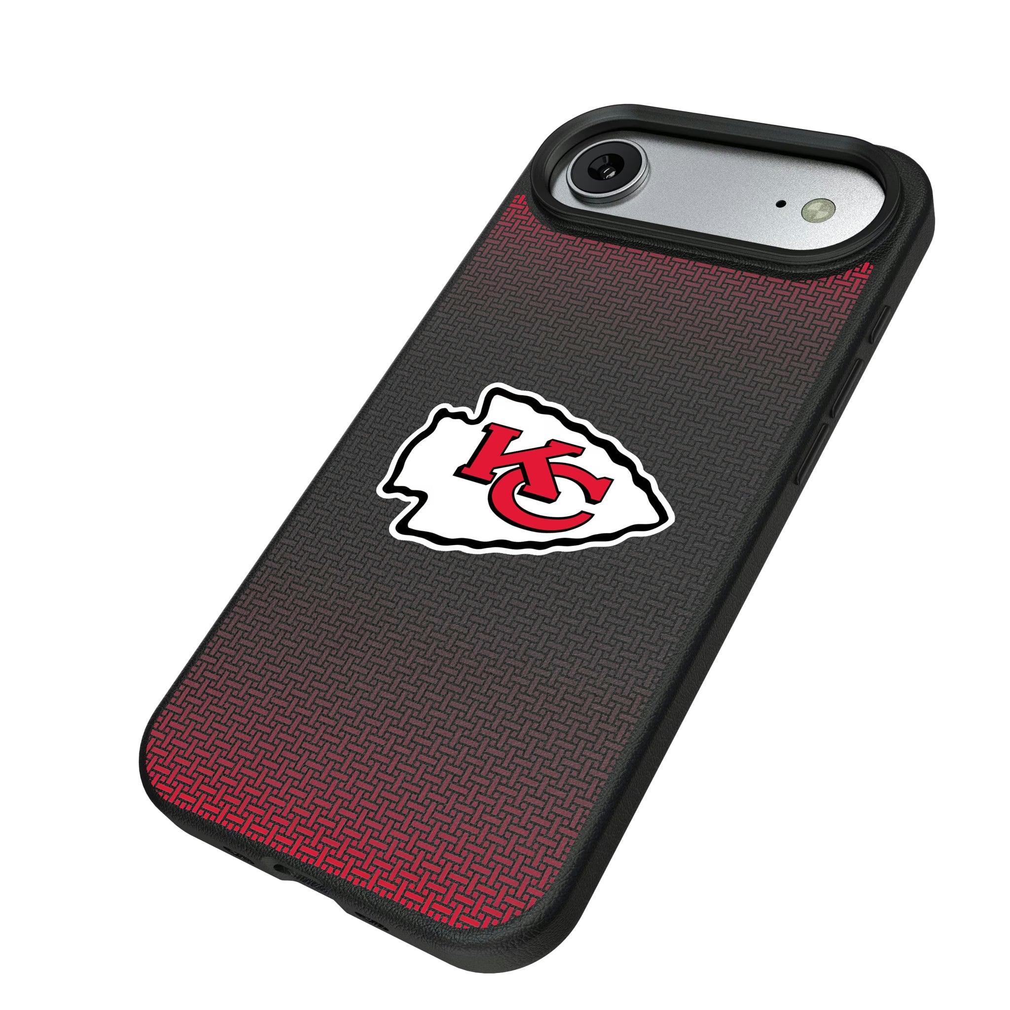 Kansas City Chiefs Linen iPhone MagSafe Compatible Phone Case for Apple iPhone - Isometric View#Device_iPhone Air