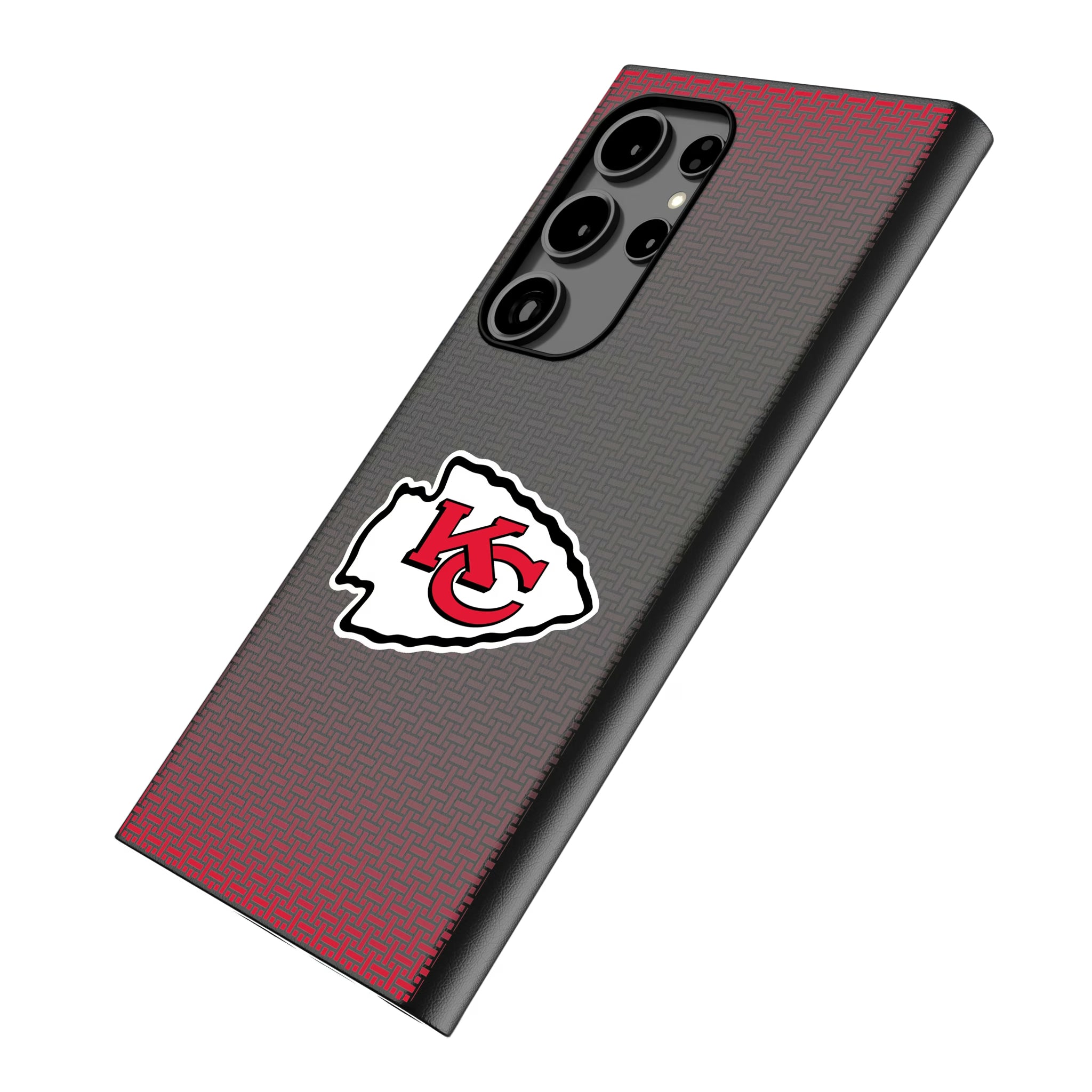 Kansas City Chiefs Linen Galaxy MagSafe Compatible Phone Case for Samsung Galaxy - Isometric View