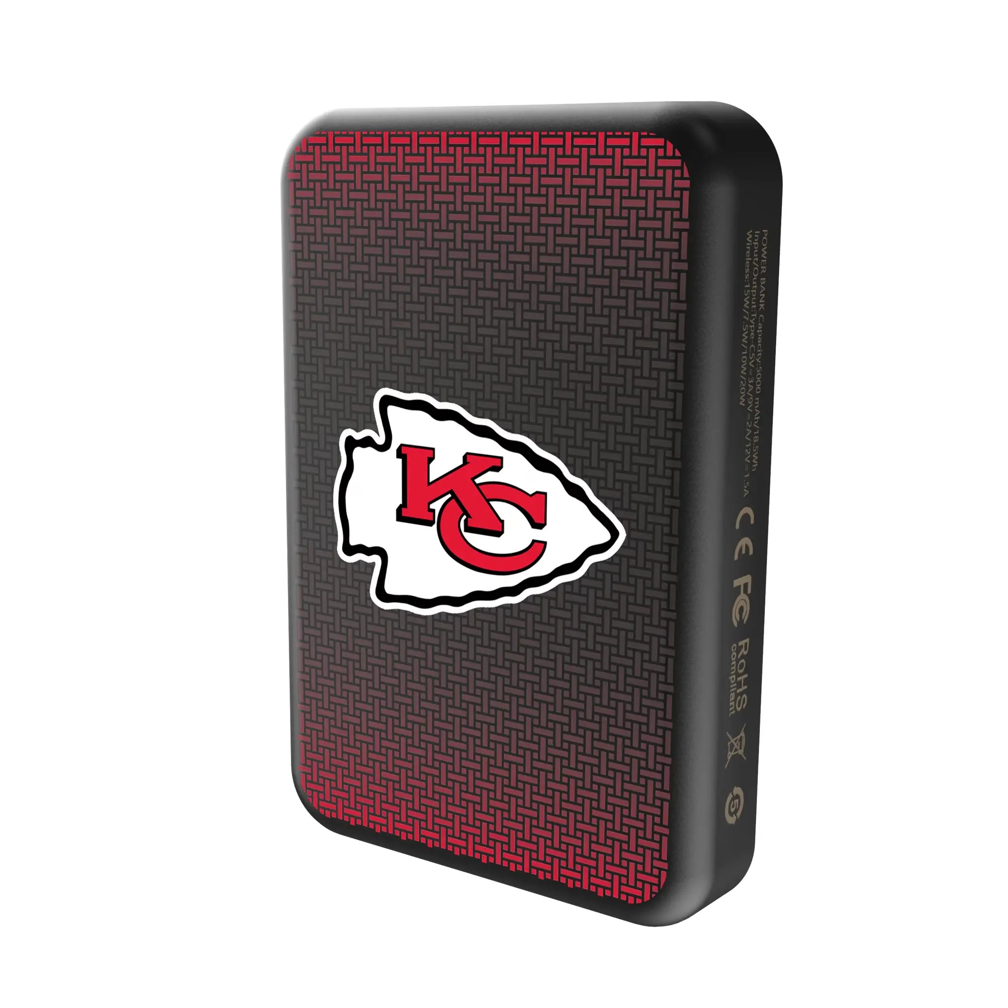 Kansas City Chiefs Linen Wireless Mag Power Bank